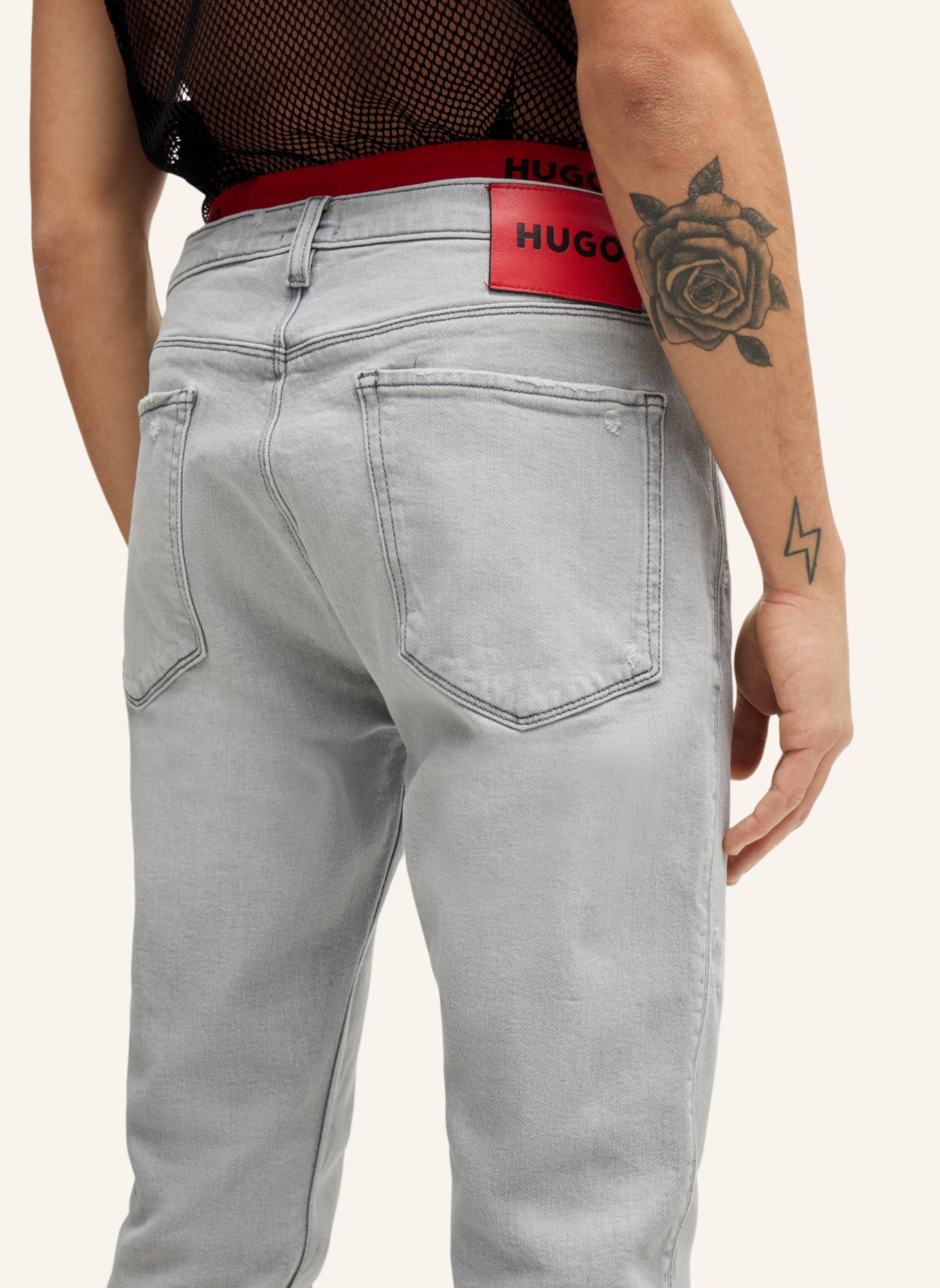 HUGO Jeans HUGO 708 Slim Fit, Farbe: GRAU (Bild 4)