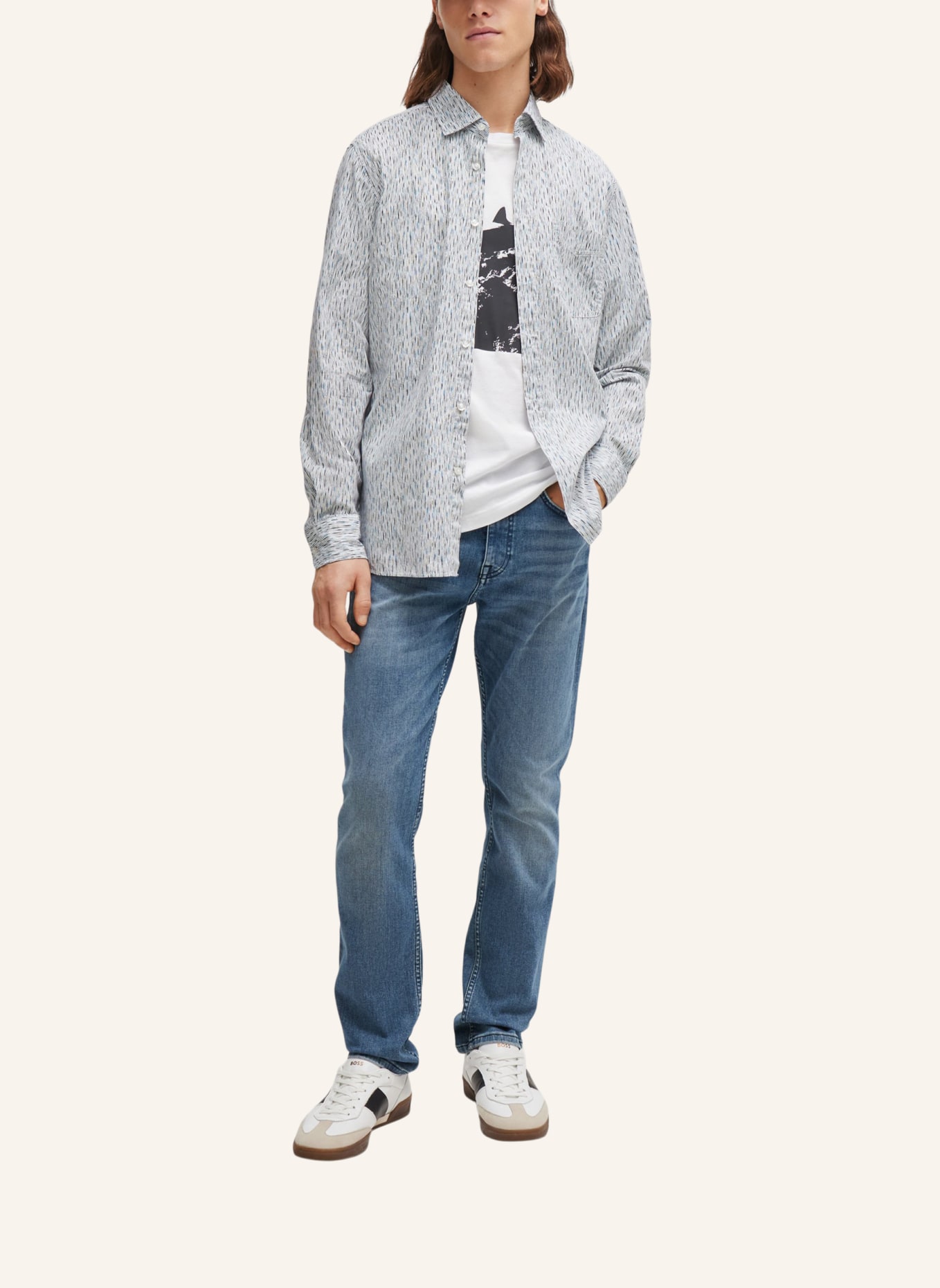 BOSS Jeans DELAWARE BC-C Slim Fit, Farbe: BLAU (Bild 6)