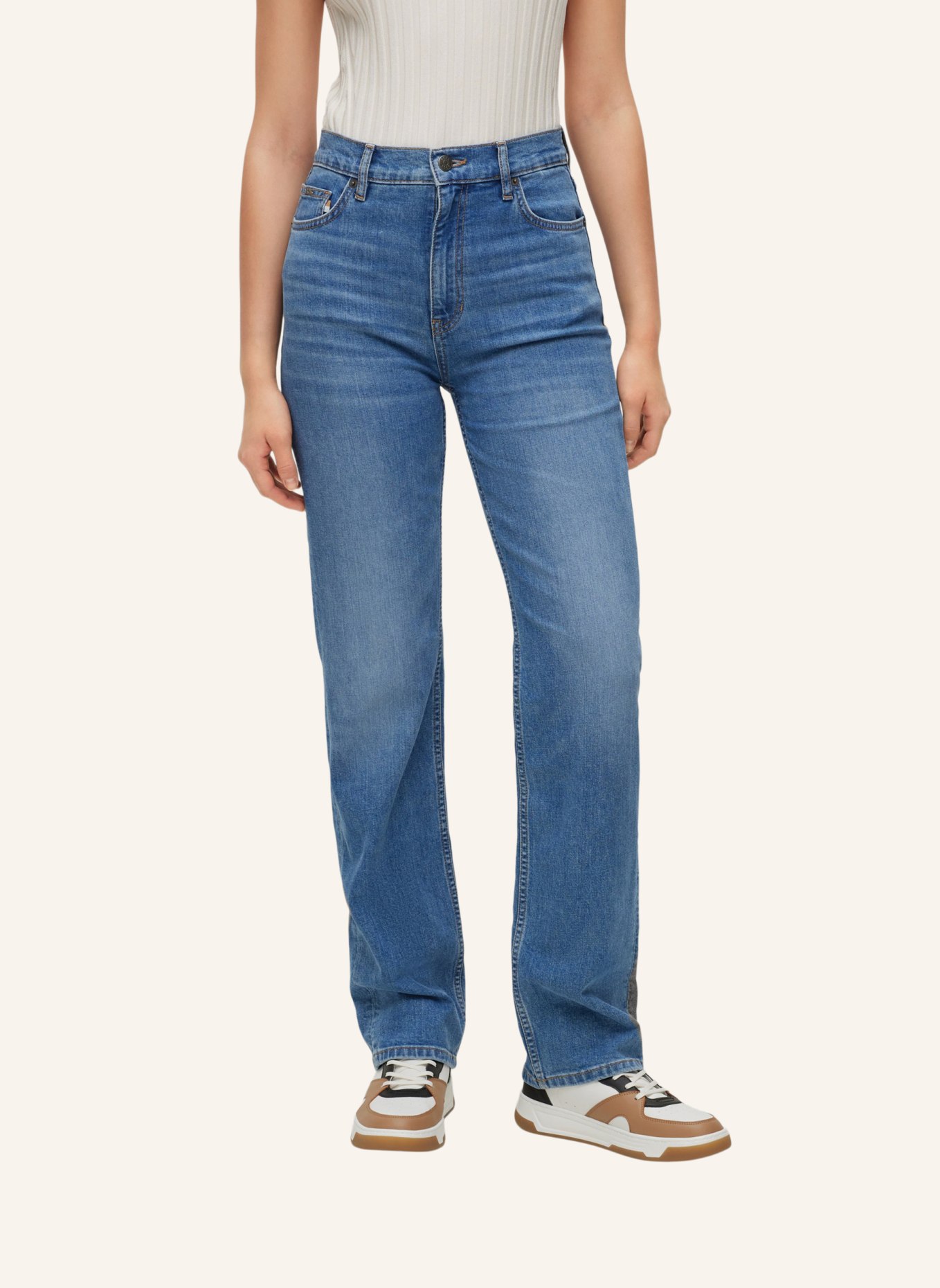 BOSS Jeans ADA STR HR Slim Fit, Farbe: BLAU (Bild 5)