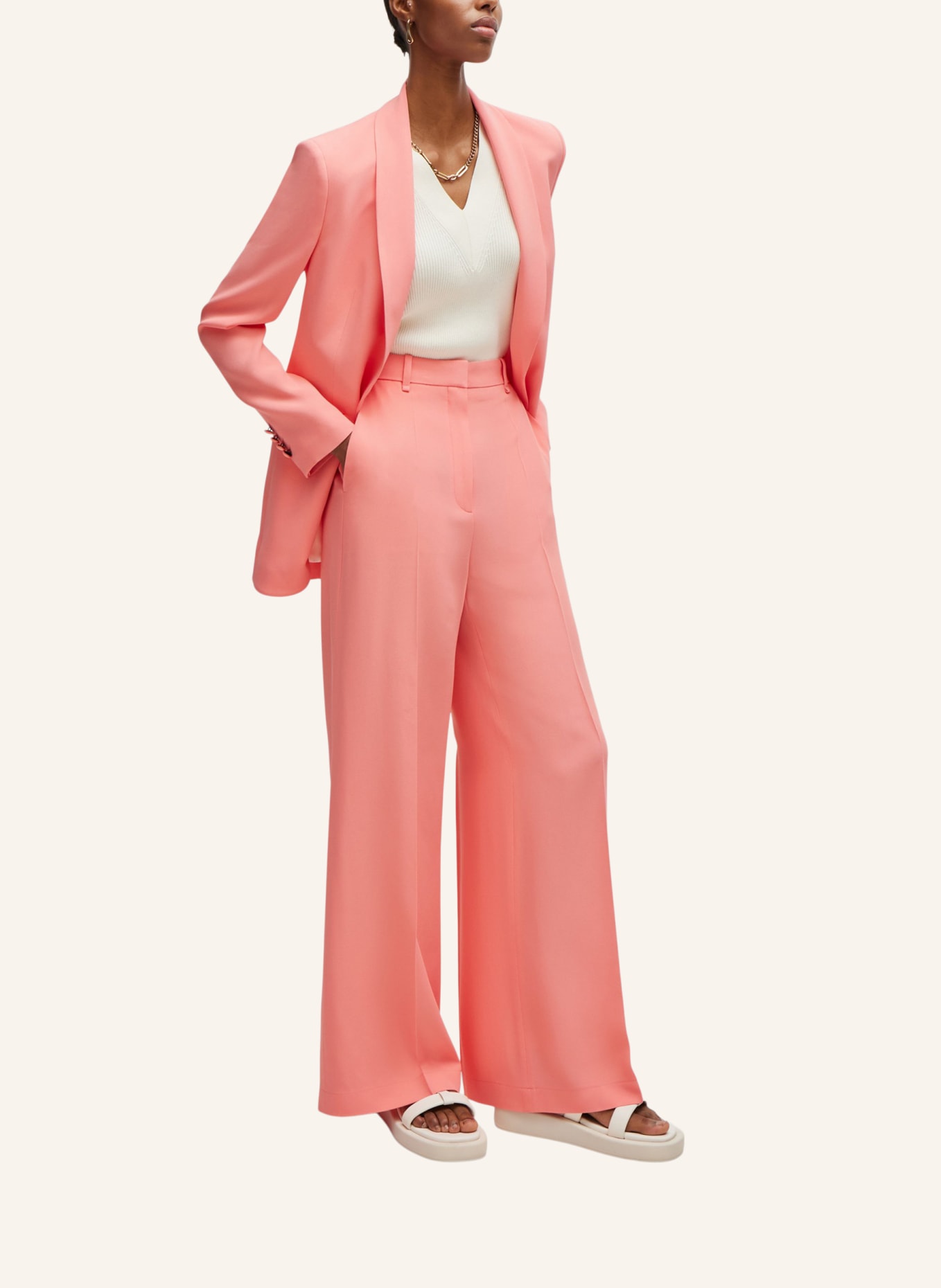 BOSS Business Hose TIKELA Relaxed Fit, Farbe: PINK (Bild 6)