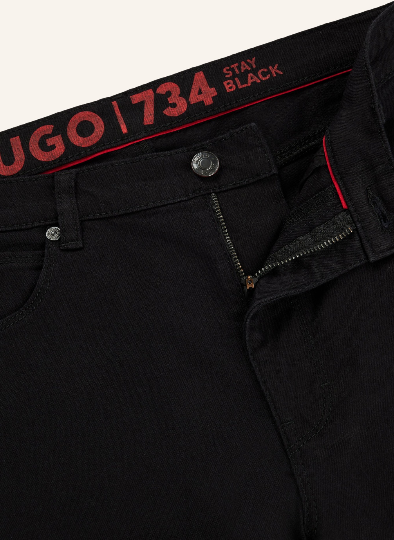 HUGO Jeans HUGO 734 Extra-Slim Fit, Farbe: SCHWARZ (Bild 2)