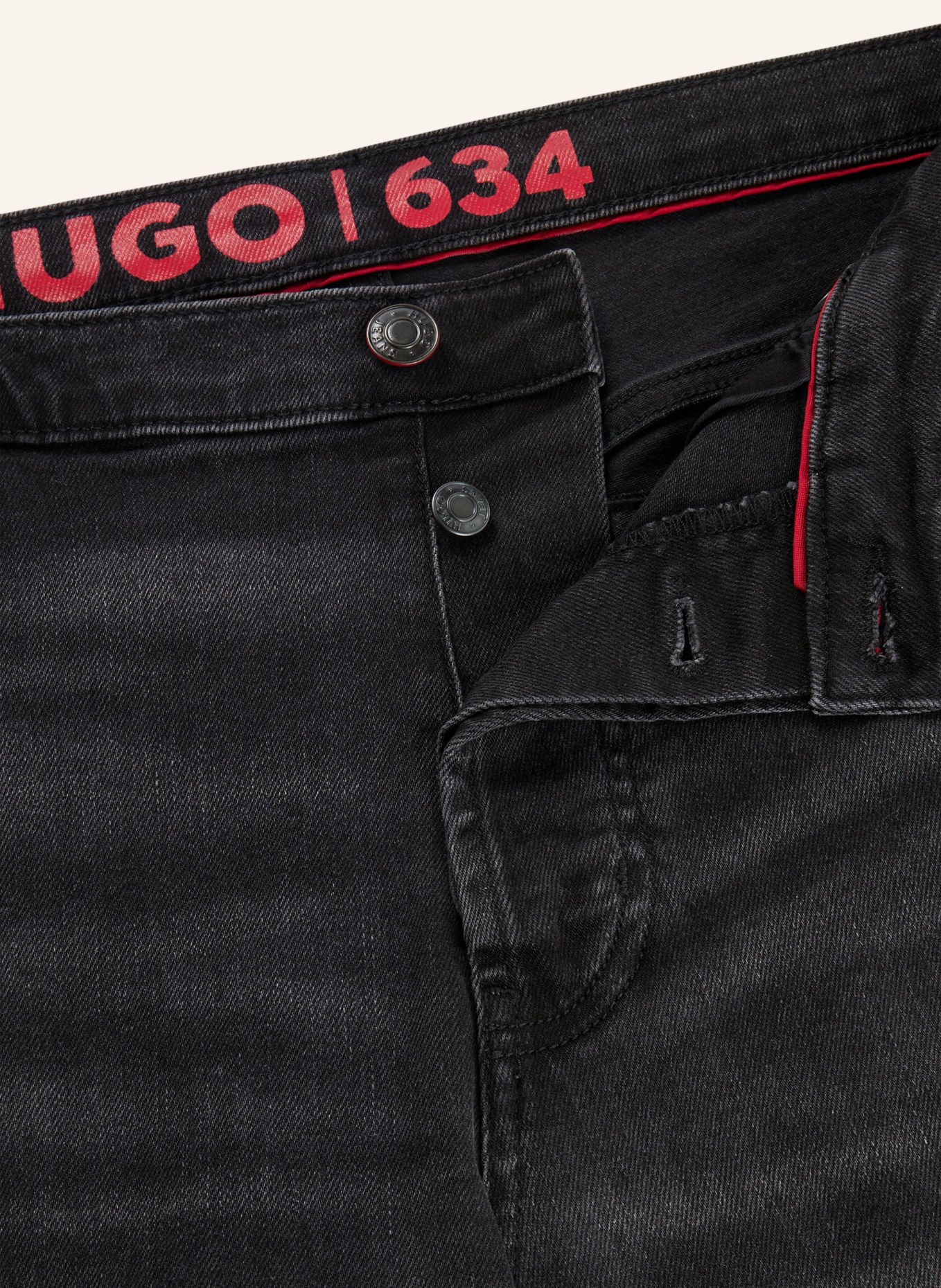 HUGO Jeans HUGO 634 Tapered Fit, Farbe: SCHWARZ (Bild 2)
