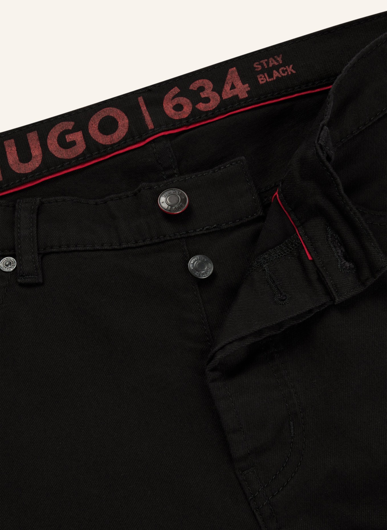 HUGO Jeans HUGO 634 Tapered Fit, Farbe: SCHWARZ (Bild 2)