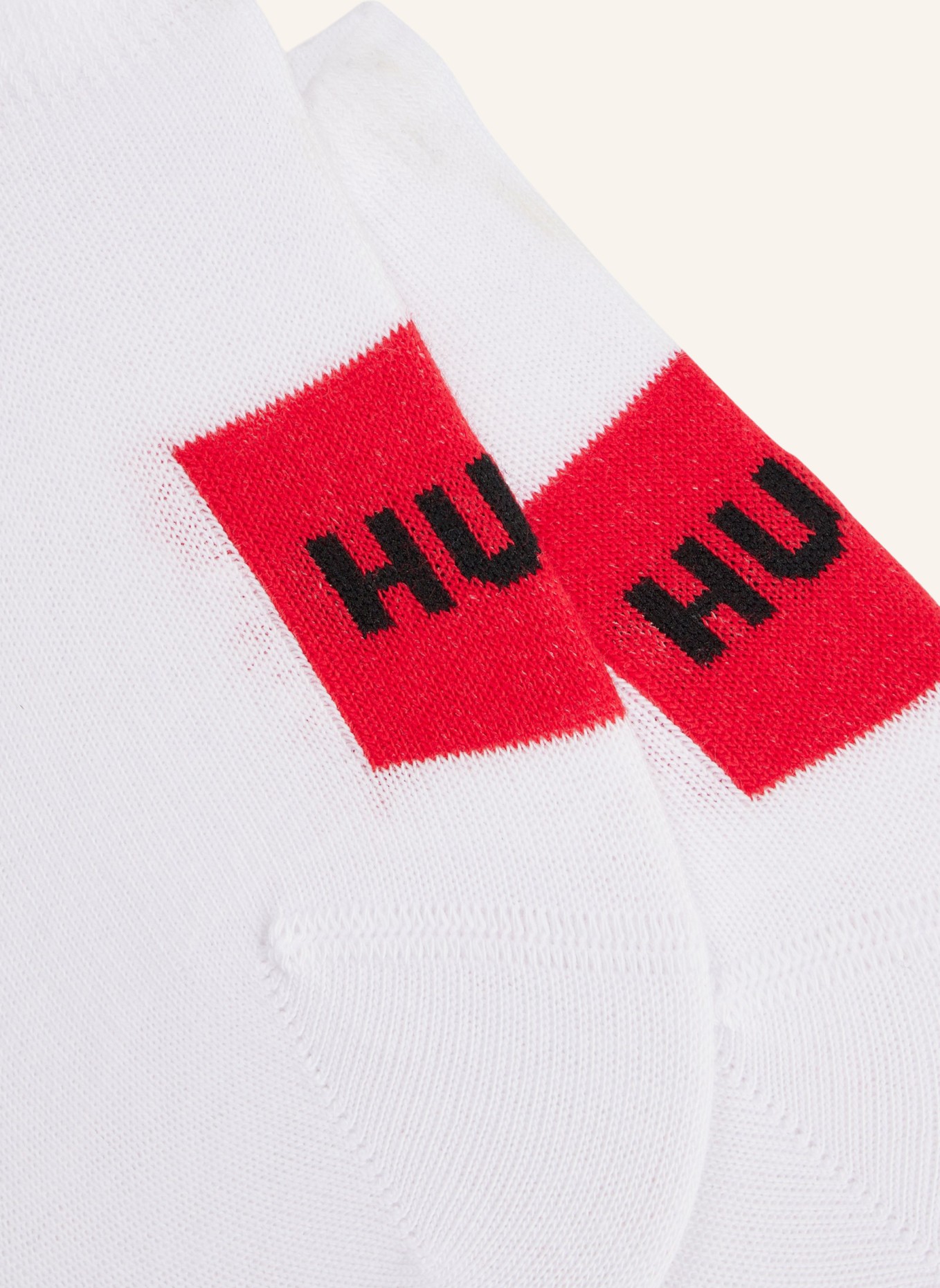 HUGO Casual Socken 2P LOW CUT LABEL CC, Farbe: WEISS (Bild 2)