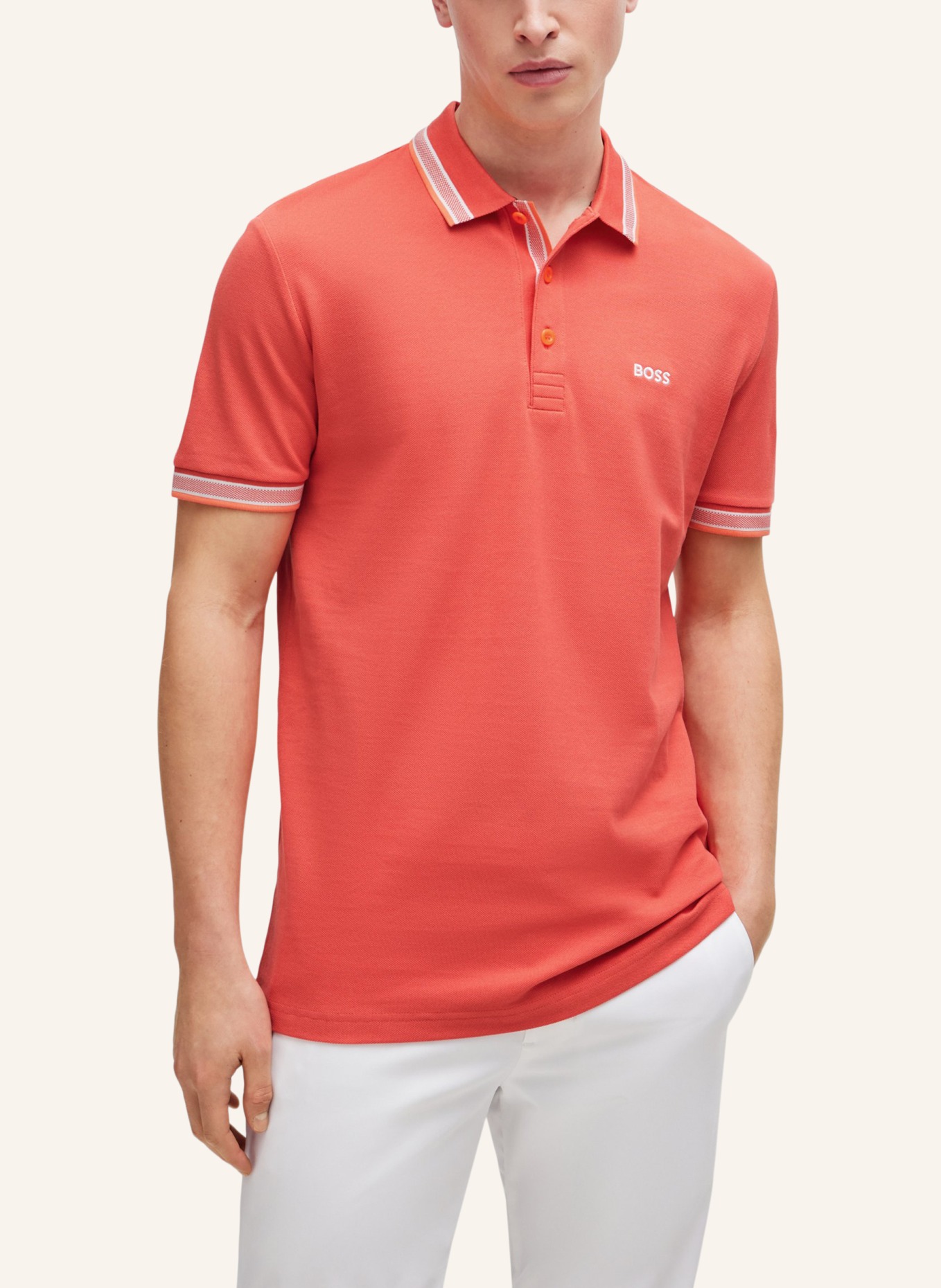 BOSS Poloshirt PADDY Regular Fit, Farbe: ROT (Bild 9)