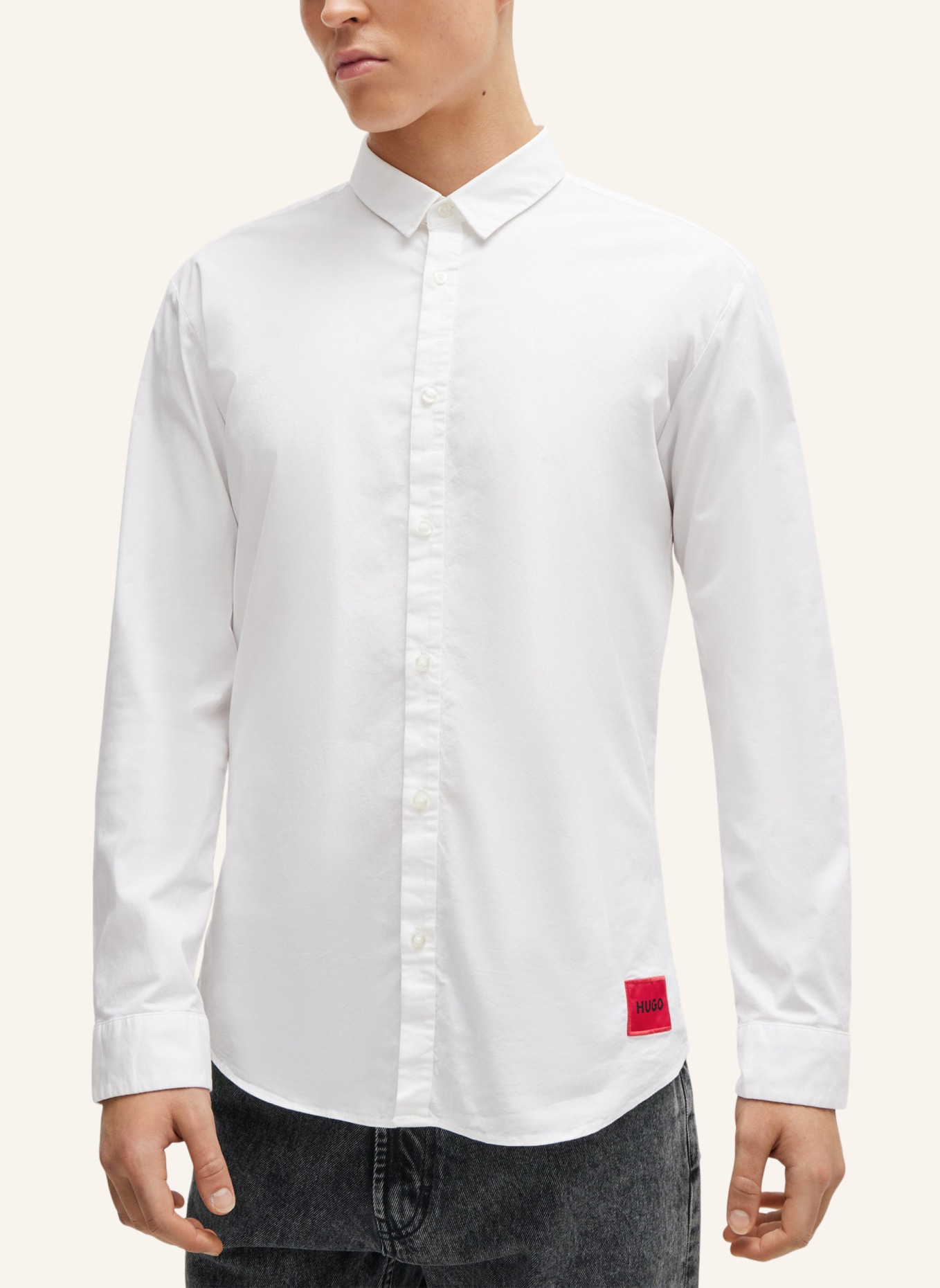 HUGO Casual Hemd ERO3-W Extra-Slim Fit, Farbe: WEISS (Bild 5)