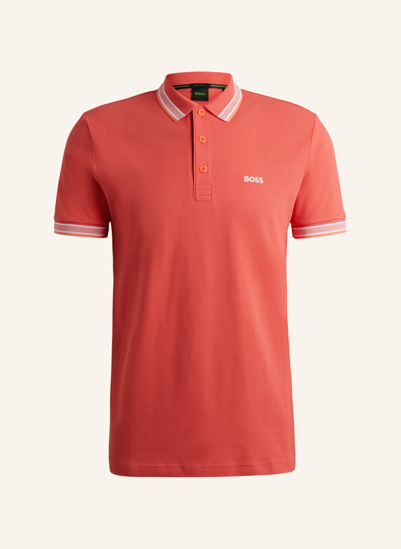 BOSS Poloshirt PADDY Regular Fit, Farbe: HELLROT (Bild 1)