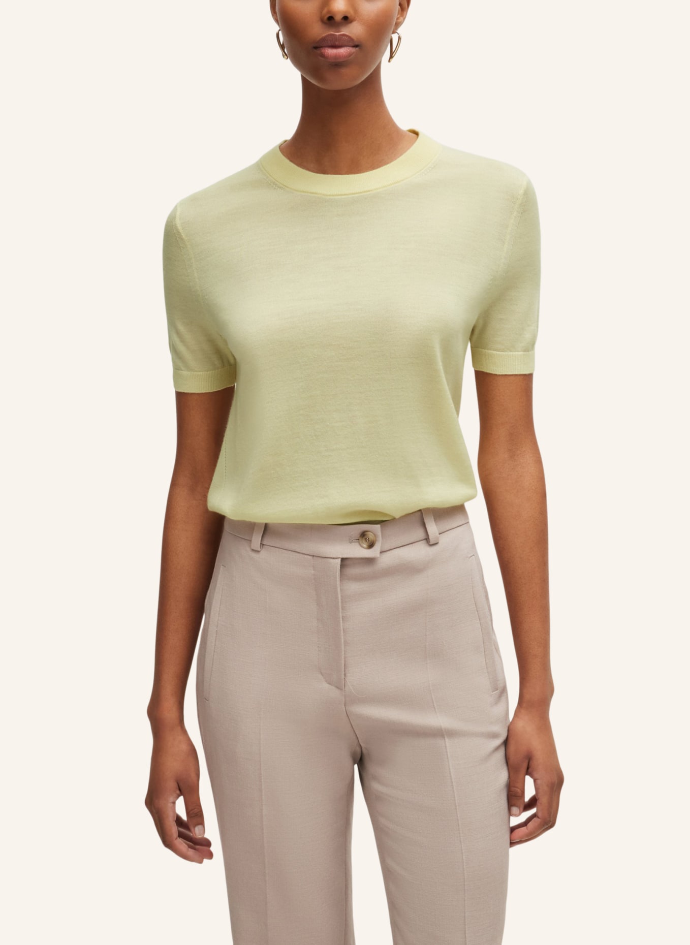 BOSS Pullover FALYSSIASI Regular Fit, Farbe: GELB (Bild 4)