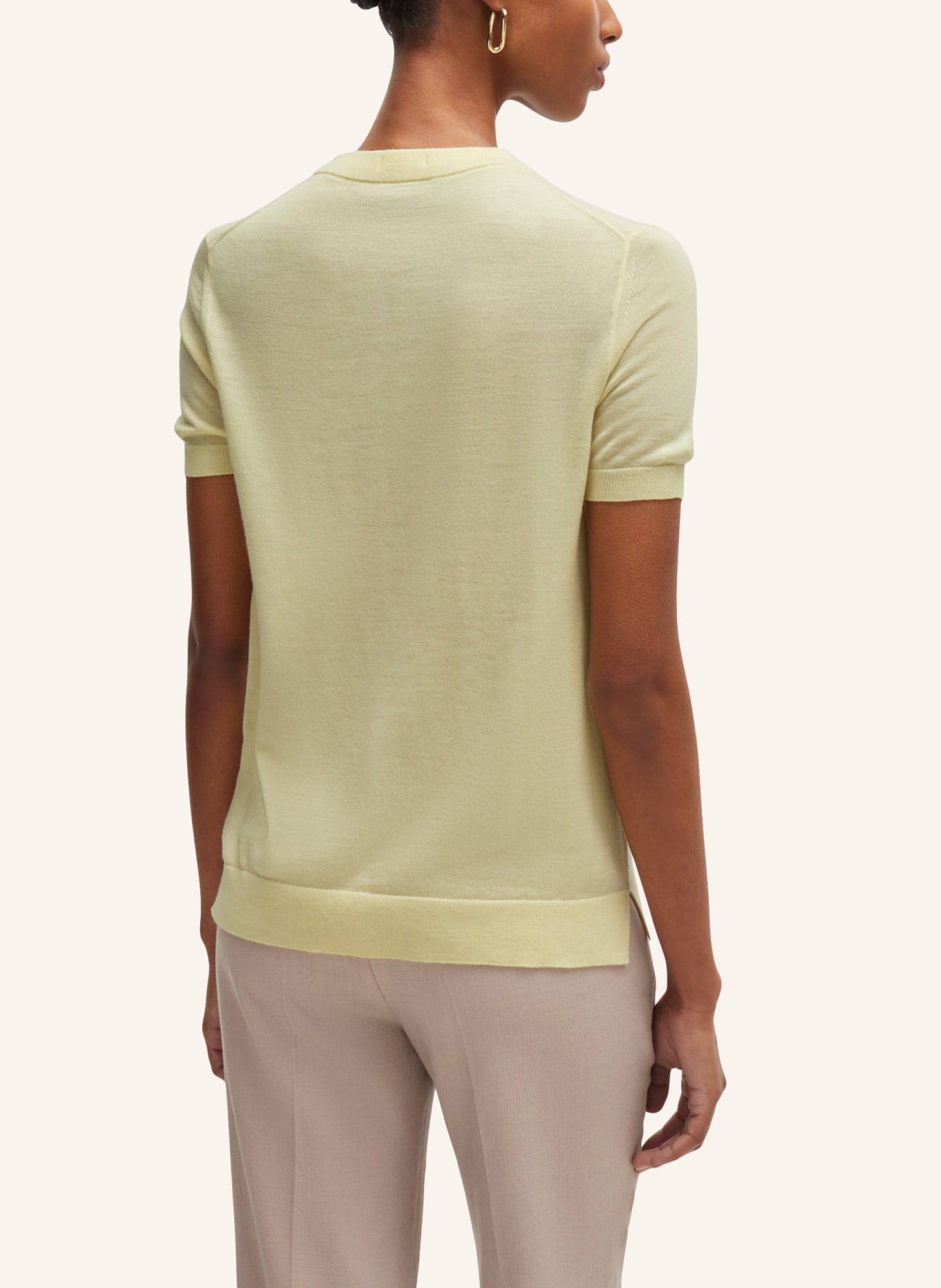 BOSS Pullover FALYSSIASI Regular Fit, Farbe: GELB (Bild 2)