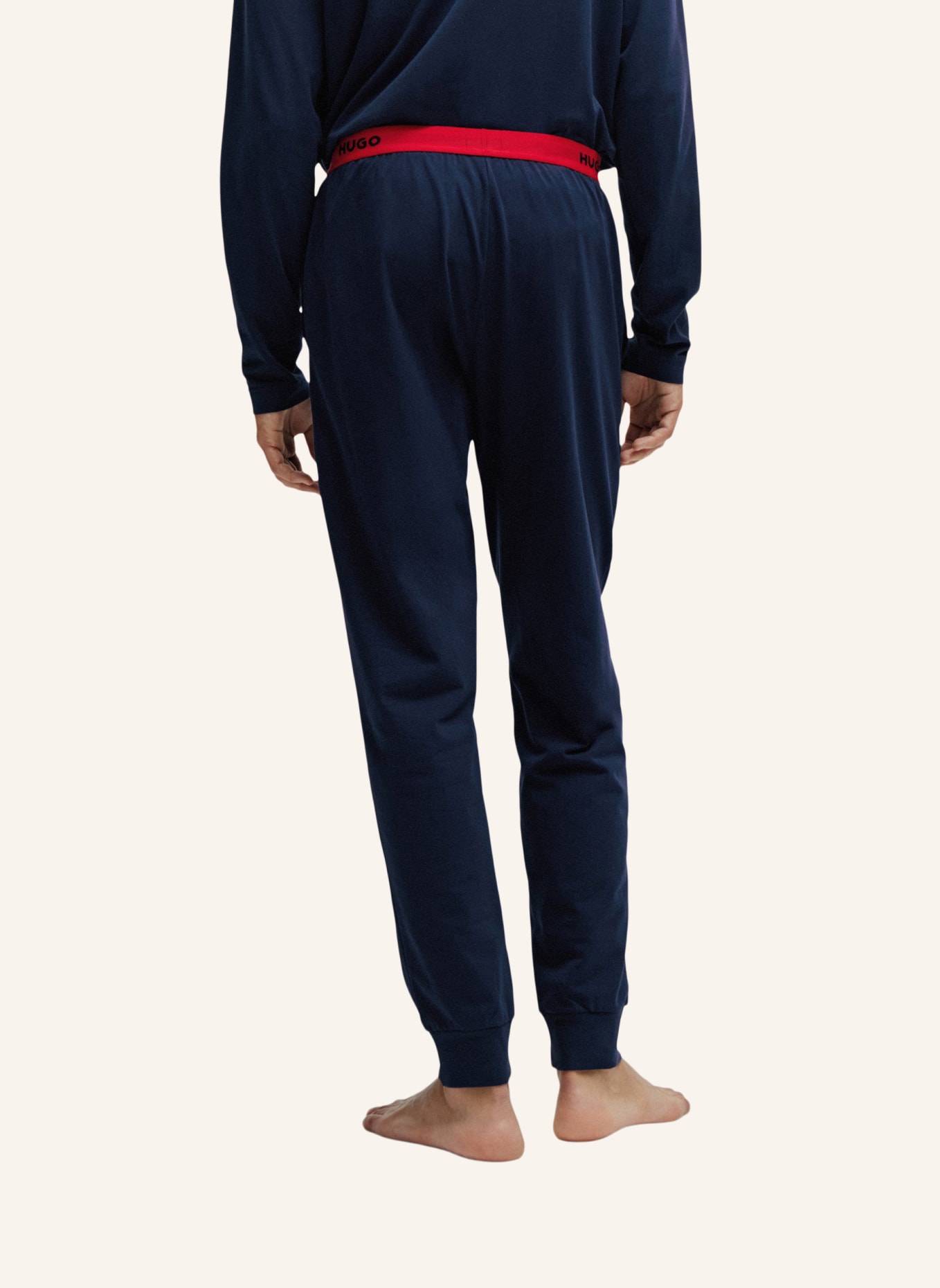 HUGO Pyjamas Unterteil LINKED PANTS, Farbe: DUNKELBLAU (Bild 3)
