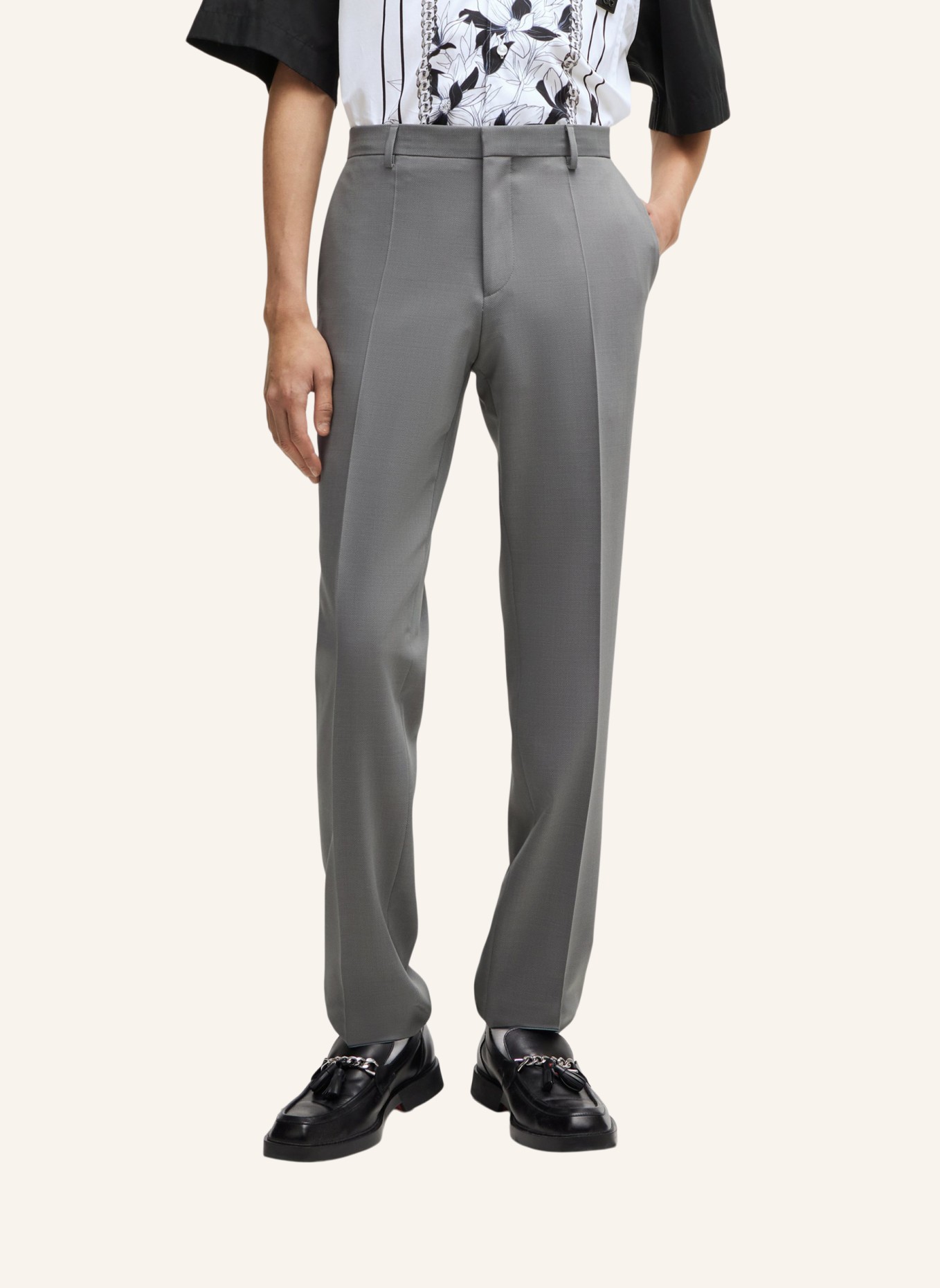 HUGO Business Anzug HENRY/GETLIN232X Slim Fit, Farbe: HELLGRAU (Bild 6)