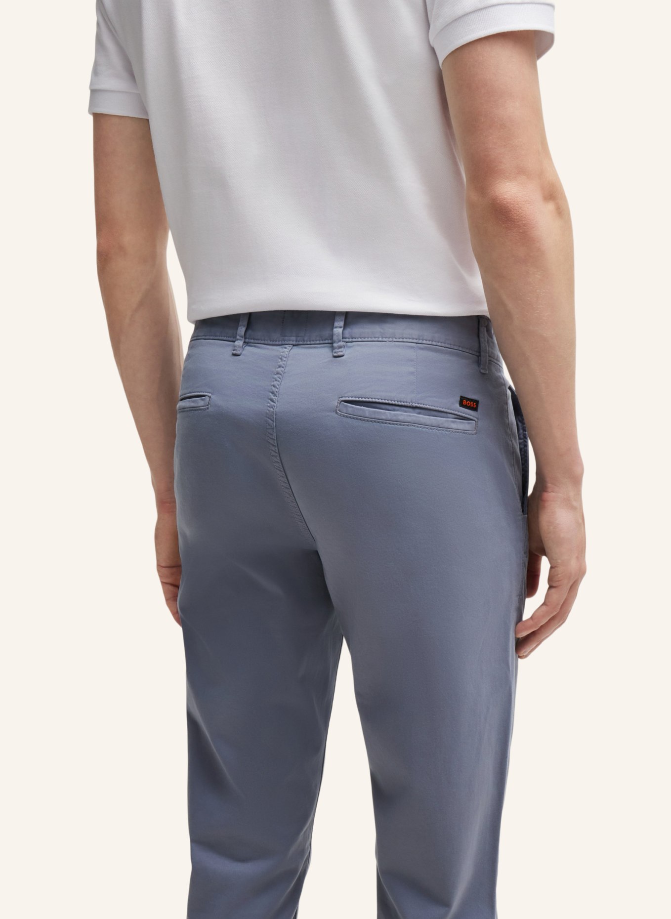 BOSS Casual Hose CHINO_SLIM Slim Fit, Farbe: BLAU (Bild 4)