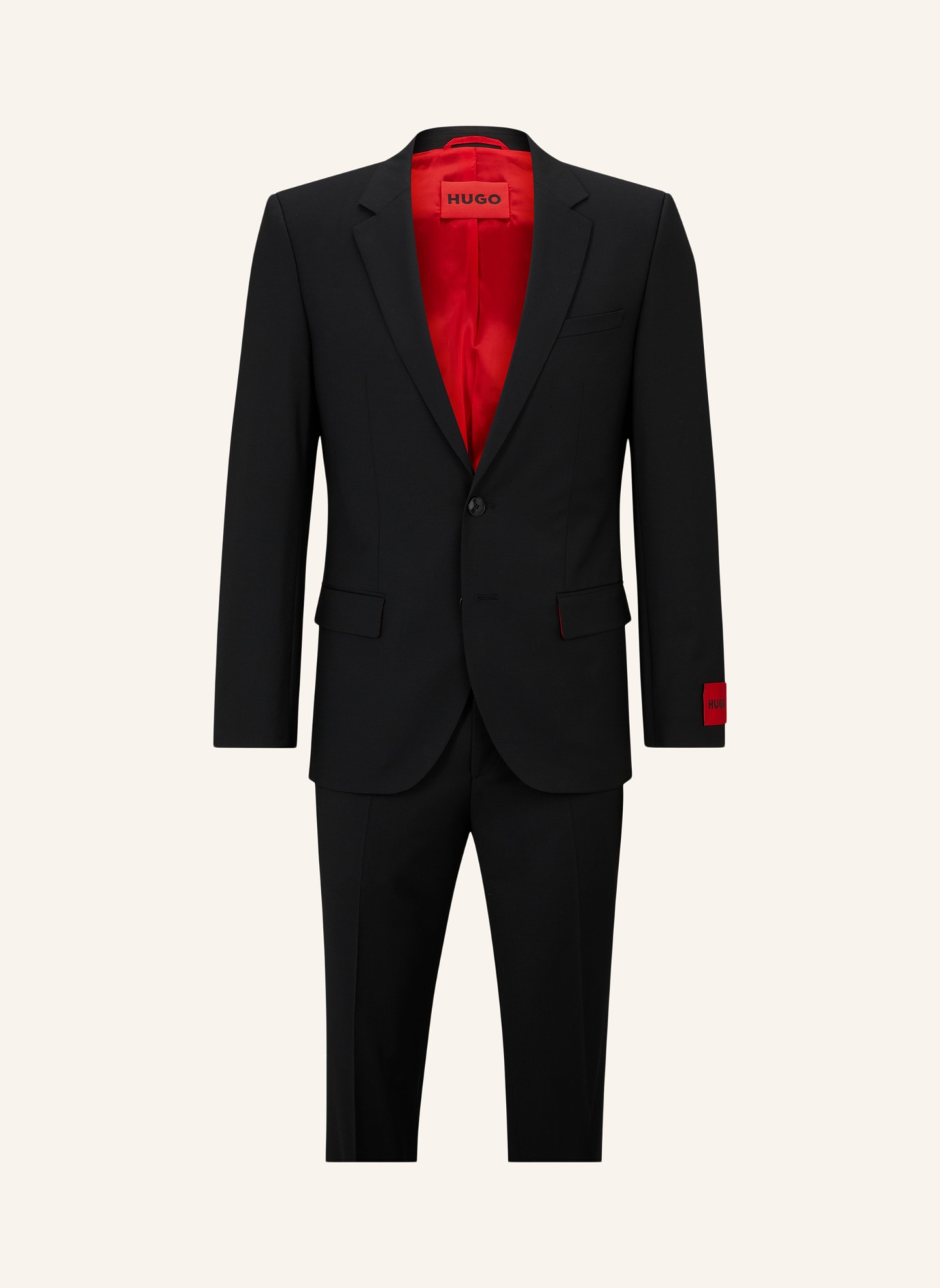 HUGO Business Anzug HENRY/GETLIN231X Slim Fit, Farbe: SCHWARZ (Bild 1)