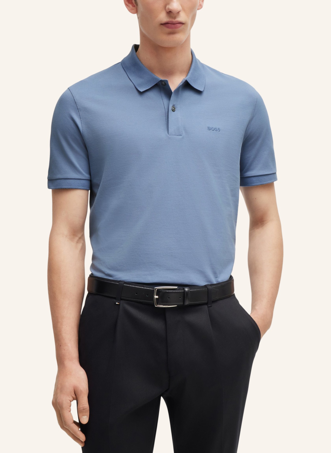 BOSS Poloshirt PALLAS Regular Fit, Farbe: BLAU (Bild 4)