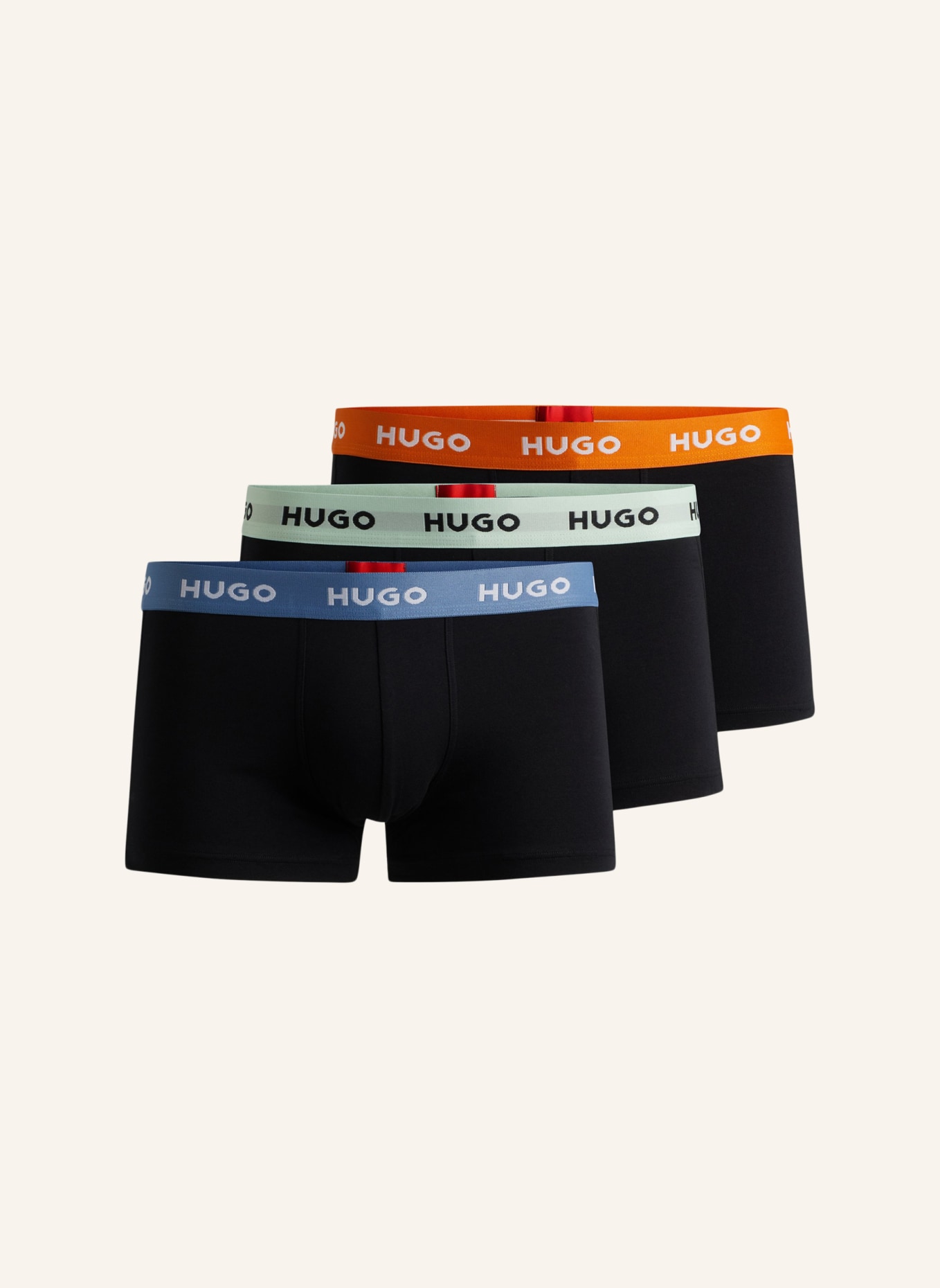 HUGO Boxershort TRUNK TRIPLET PACK, Farbe: WEISS (Bild 1)