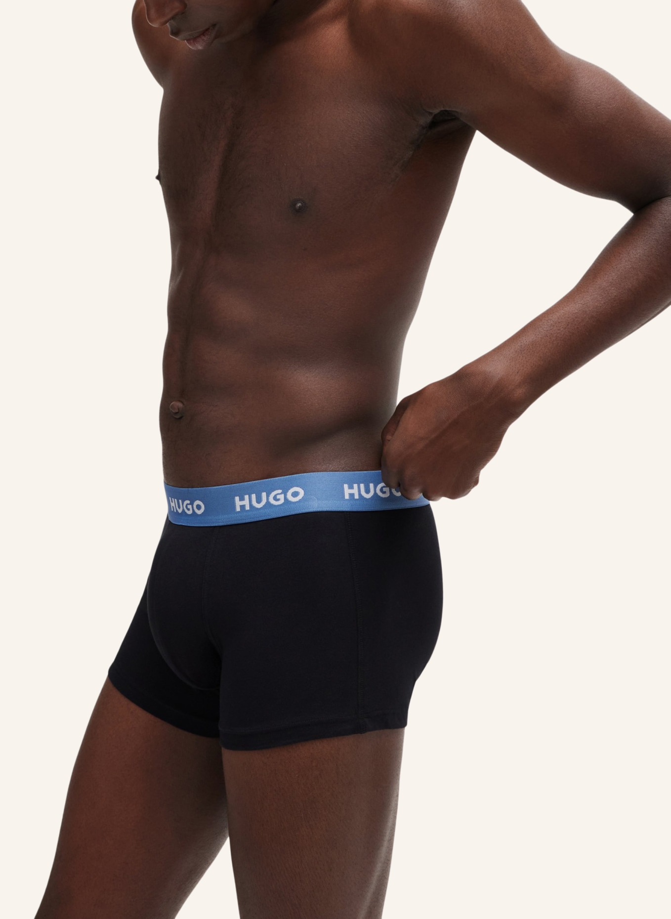 HUGO Boxershort TRUNK TRIPLET PACK, Farbe: WEISS (Bild 4)