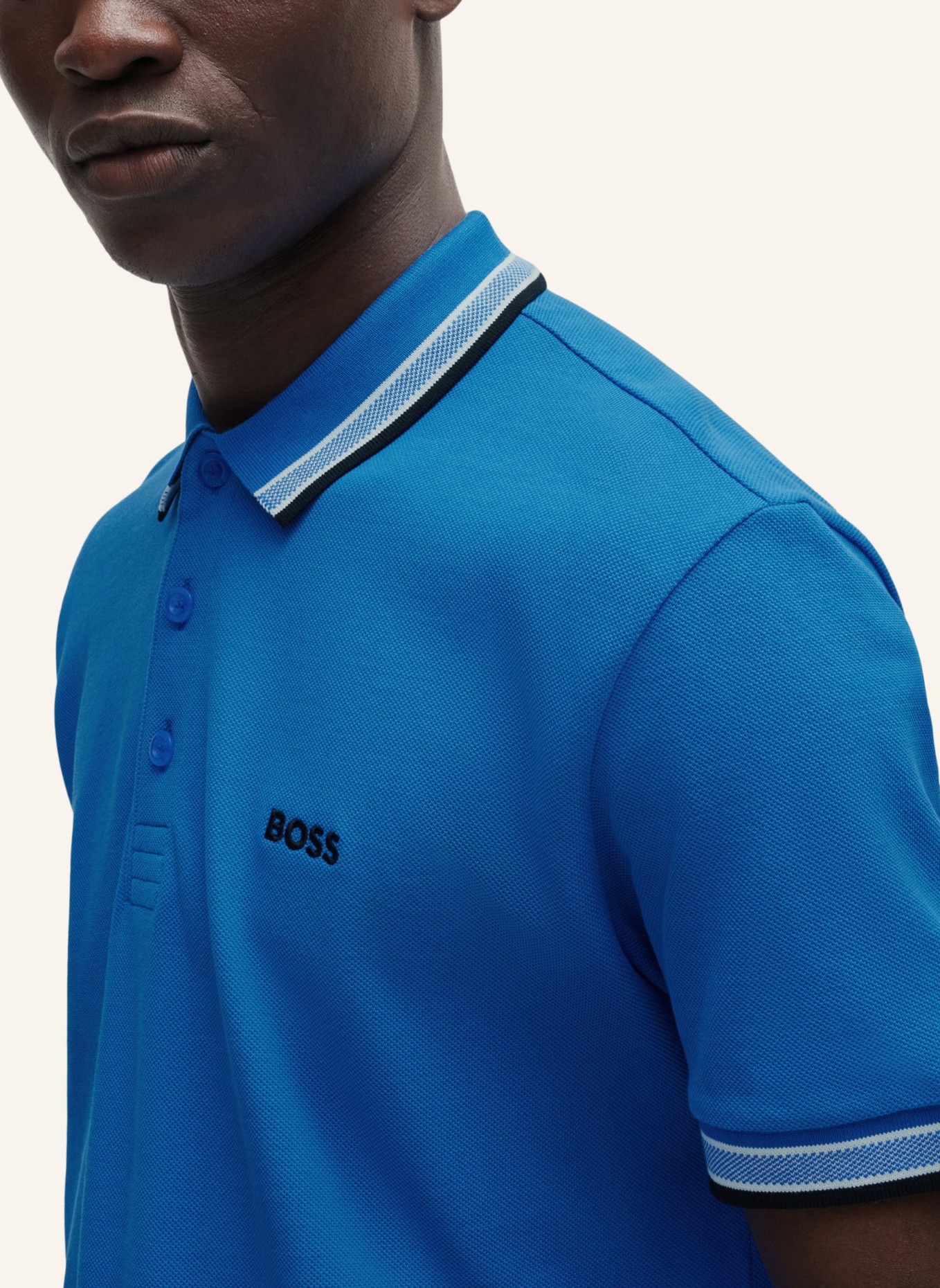 BOSS Poloshirt PADDY Regular Fit, Farbe: BLAU (Bild 3)