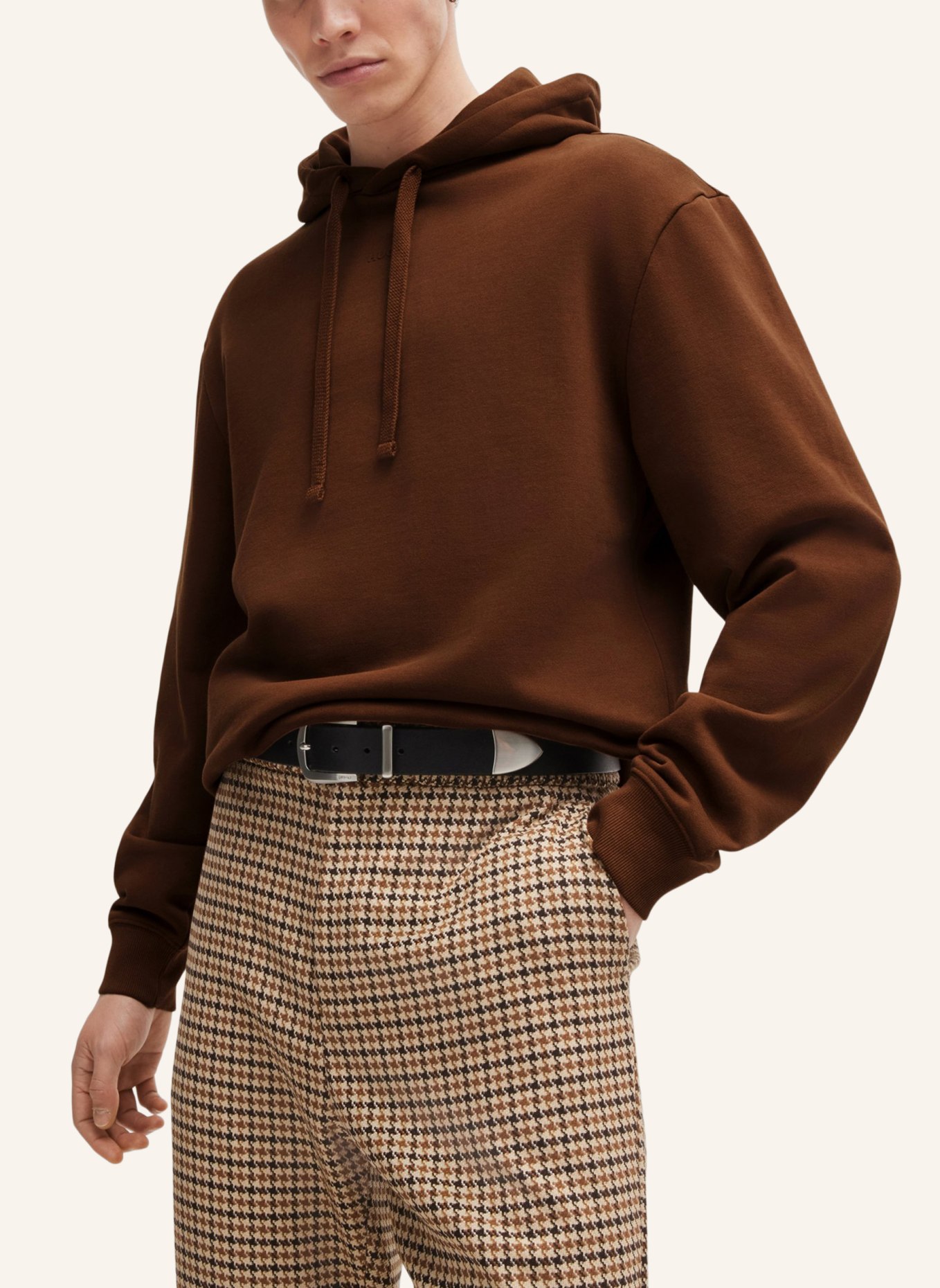 HUGO Sweatshirt DAPO Relaxed Fit, Farbe: BRAUN (Bild 4)