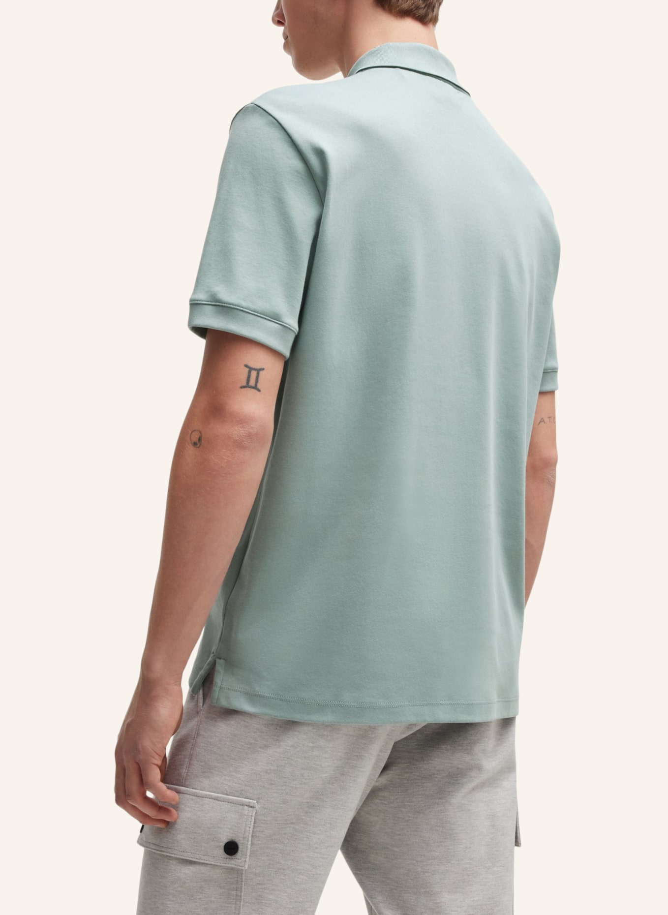 HUGO Poloshirt DALOMINO Regular Fit, Farbe: GRAU (Bild 2)