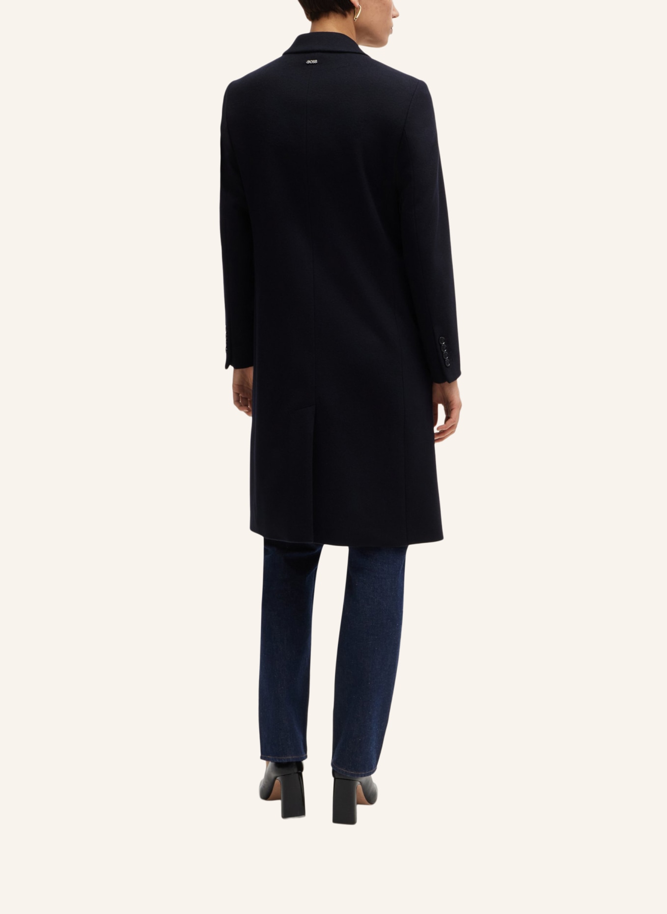 BOSS Klassischer Mantel CATARA Slim Fit, Farbe: DUNKELBLAU (Bild 2)