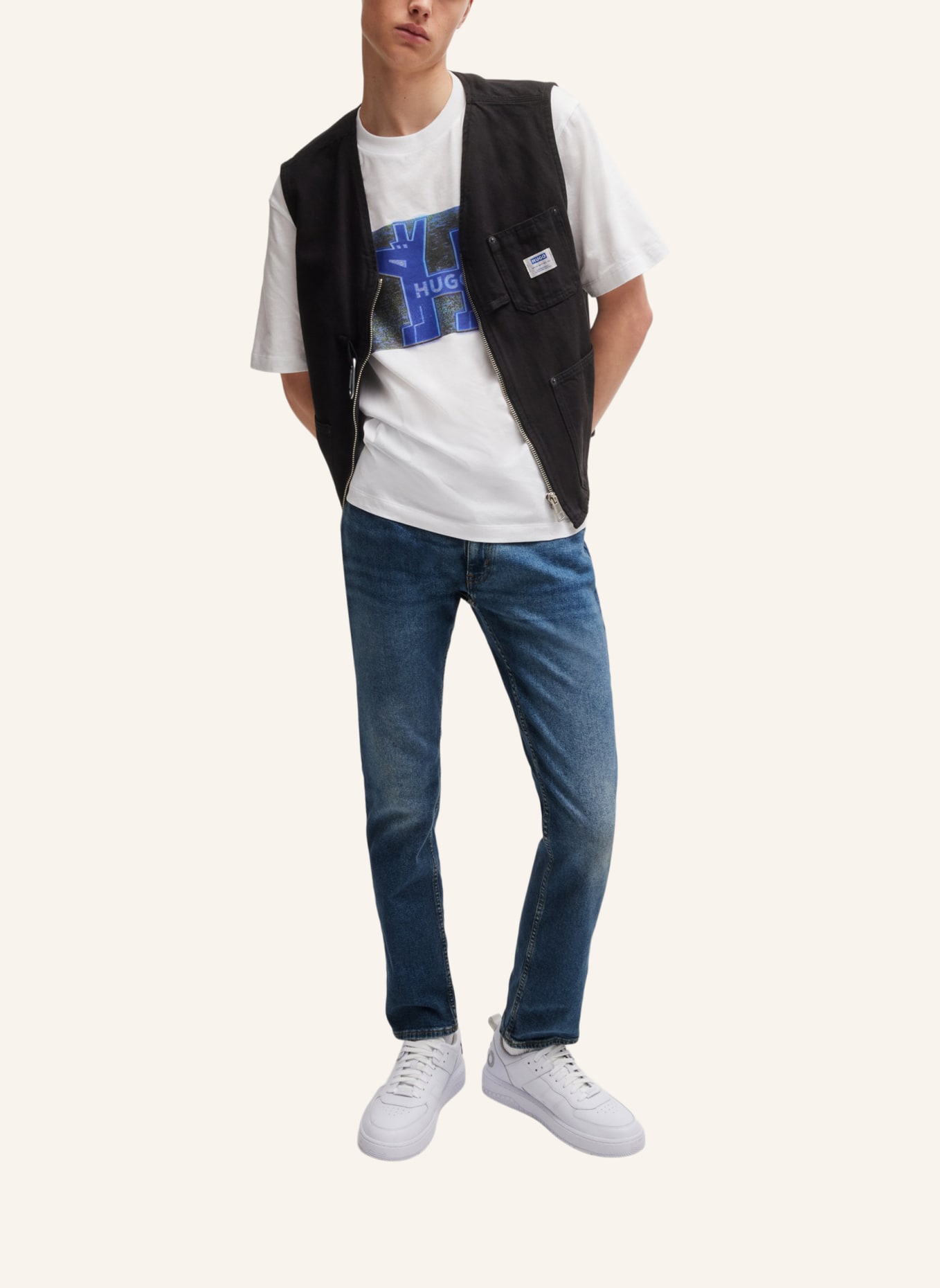 HUGO Jeans ZANE Extra-Slim Fit, Farbe: DUNKELBLAU (Bild 6)