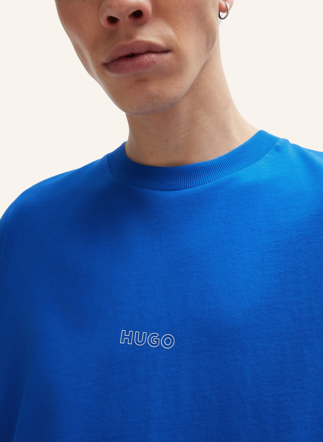 HUGO T-Shirt NOUVERES, Farbe: BLAU (Bild 3)