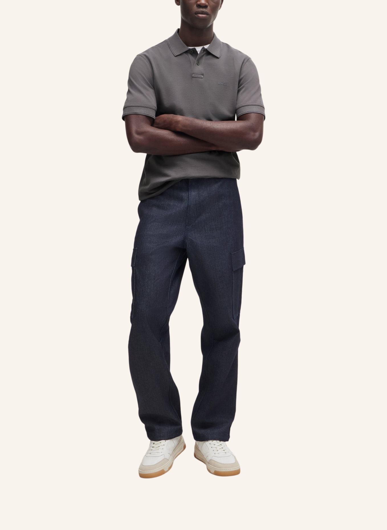 BOSS Poloshirt PRIME Regular Fit, Farbe: DUNKELGRAU (Bild 5)