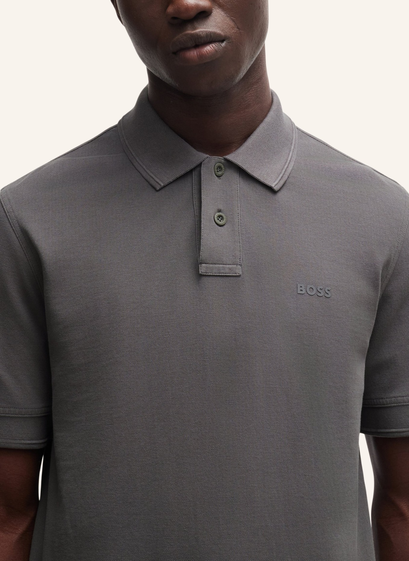 BOSS Poloshirt PRIME Regular Fit, Farbe: DUNKELGRAU (Bild 3)