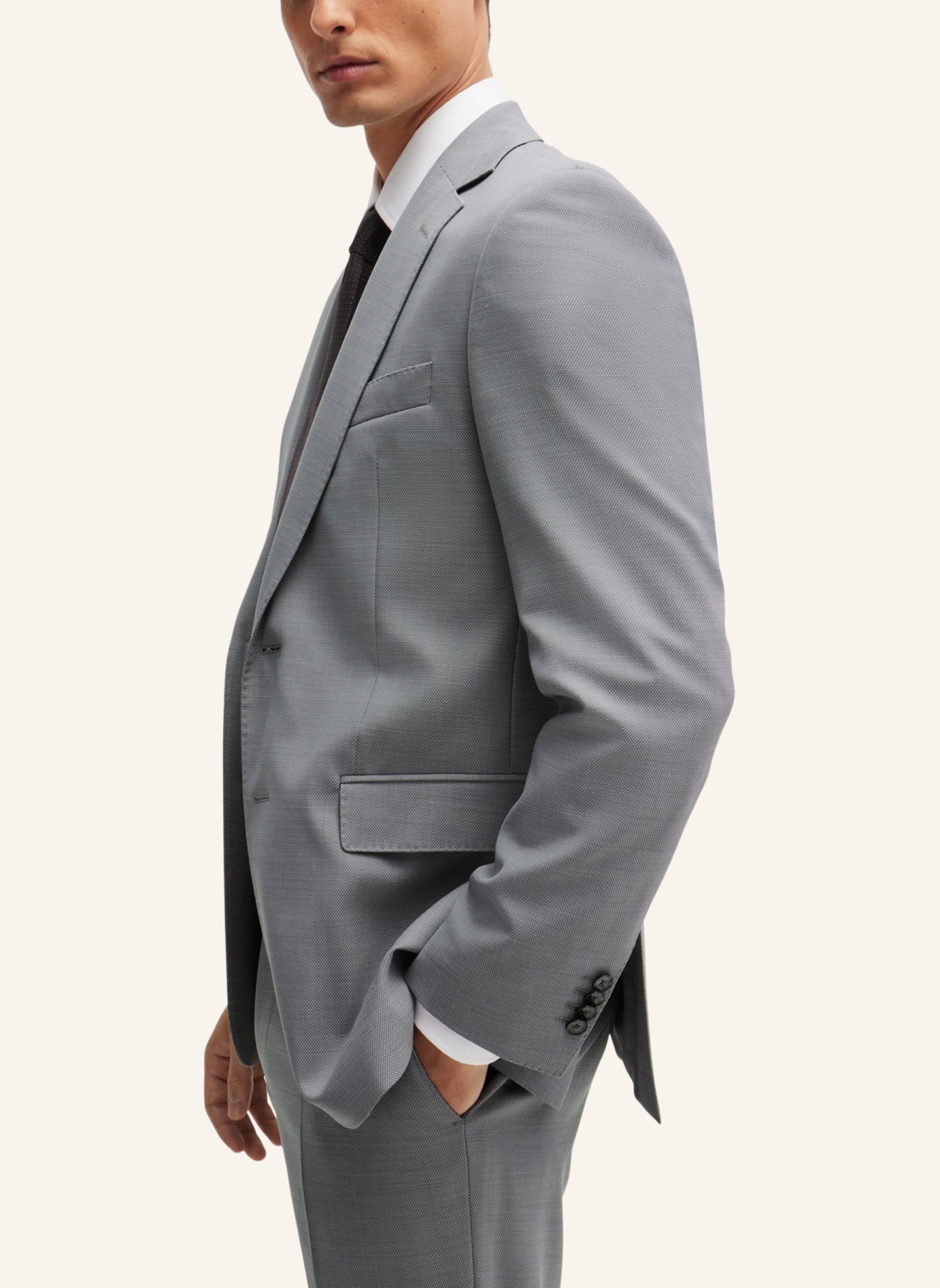 BOSS Business Anzug H-JECKSON-2PCS-224 Regular Fit, Farbe: SILBER (Bild 5)