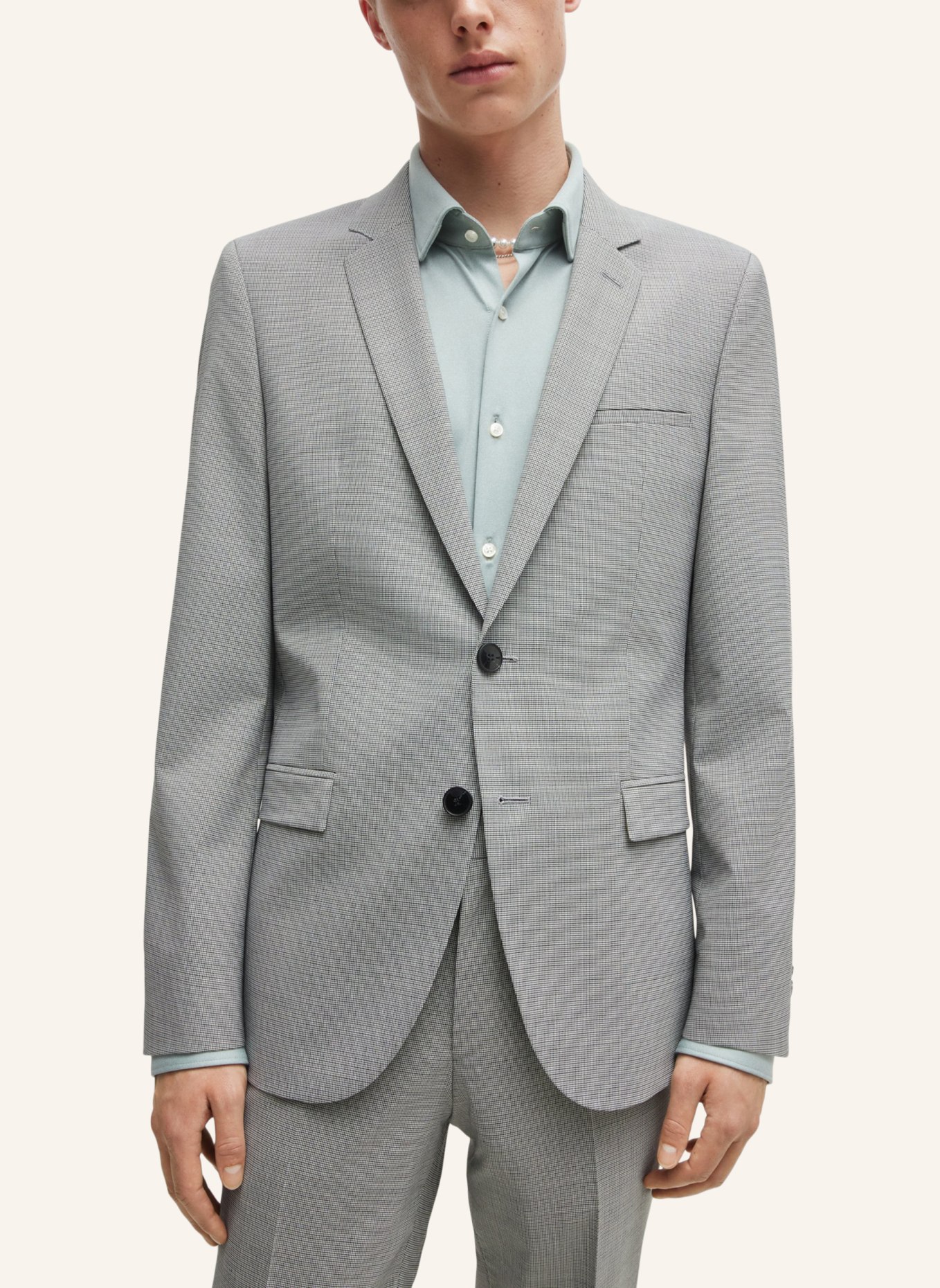 HUGO Business Anzug ARTI/HESTEN232X Extra-Slim Fit, Farbe: HELLGRAU (Bild 8)