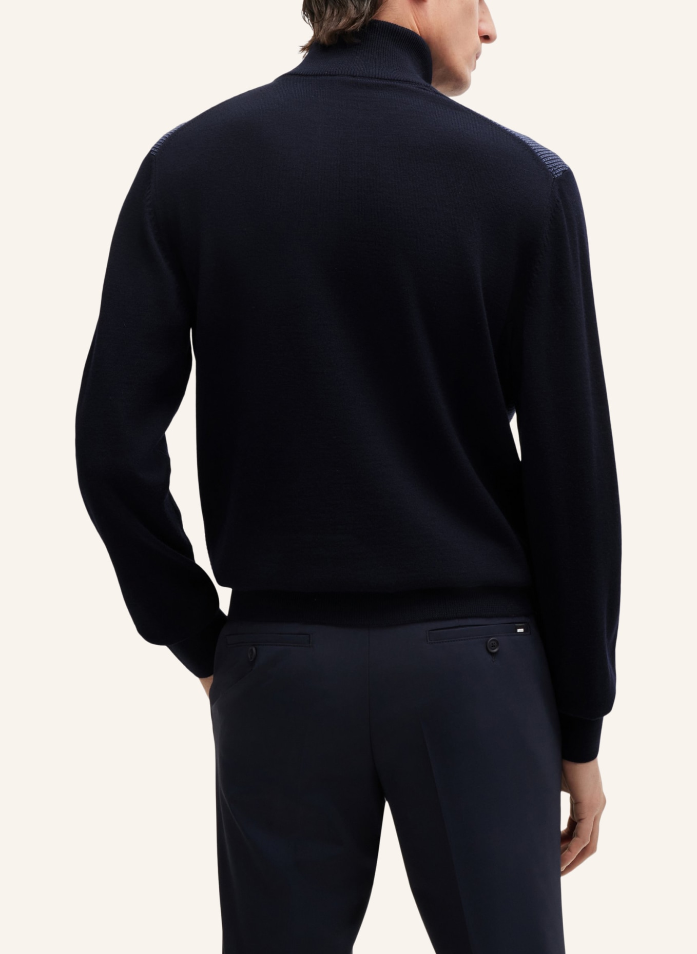 BOSS Pullover H-DAMBINO Regular Fit, Farbe: DUNKELBLAU (Bild 2)