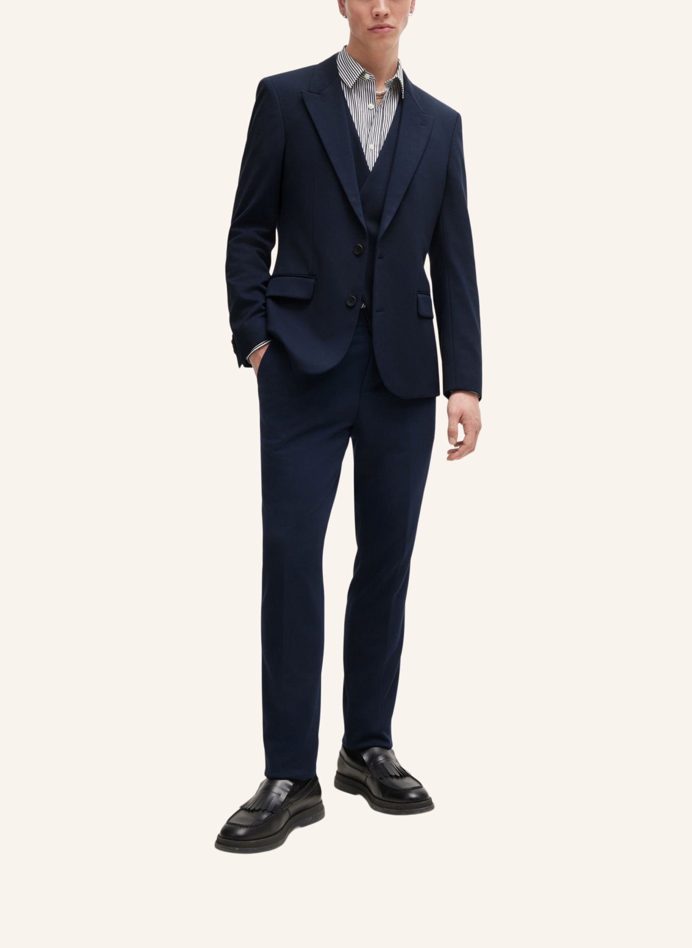 HUGO Business Anzug HENRY/GETLIN243V1J Slim Fit, Farbe: DUNKELBLAU (Bild 9)
