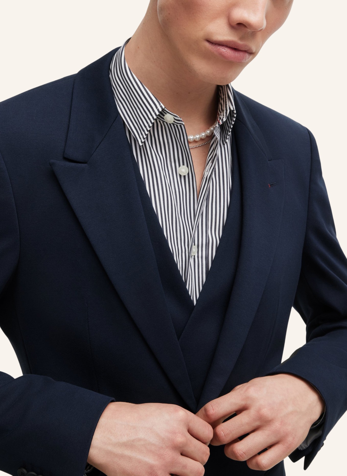 HUGO Business Anzug HENRY/GETLIN243V1J Slim Fit, Farbe: DUNKELBLAU (Bild 4)