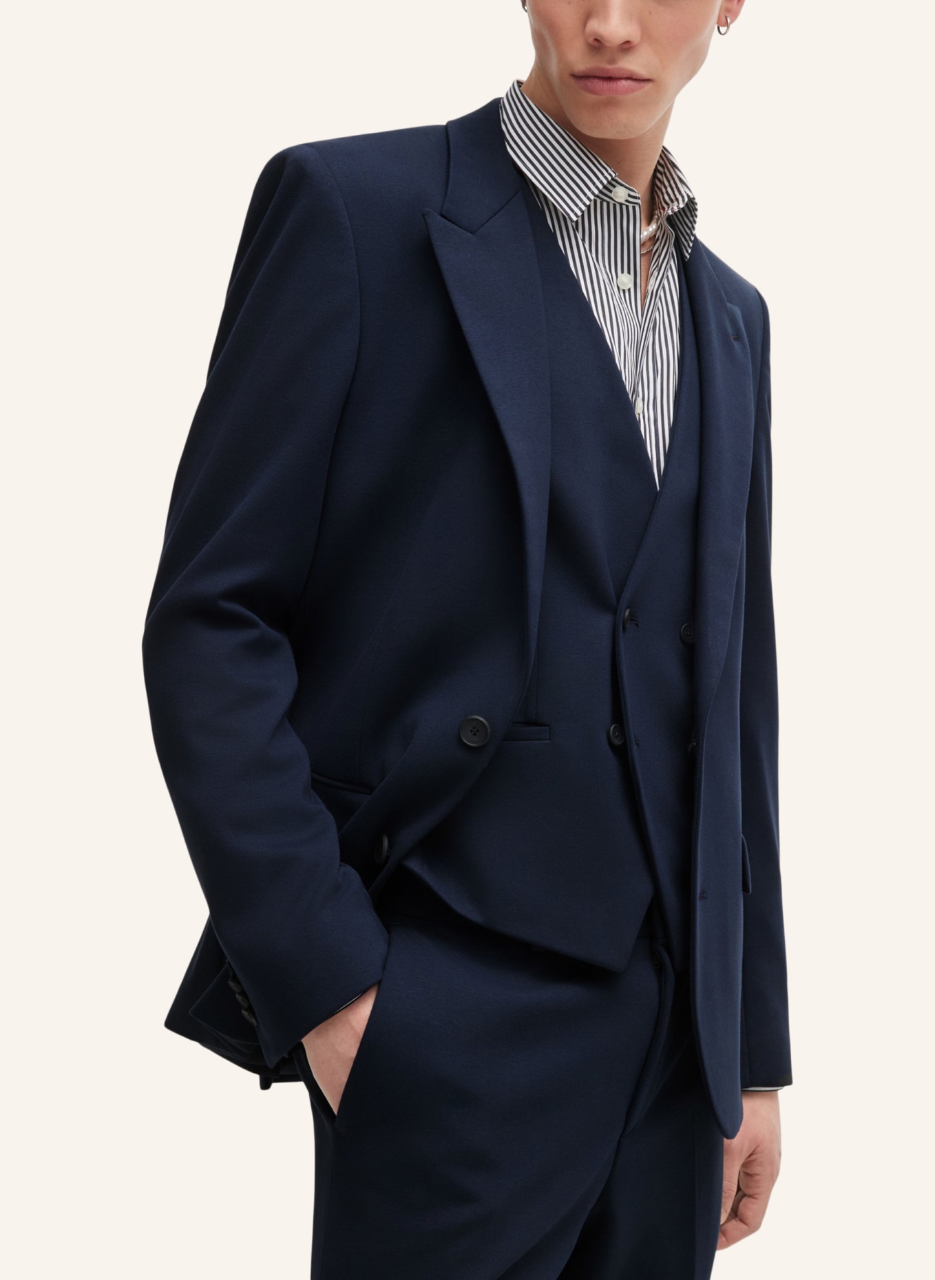 HUGO Business Anzug HENRY/GETLIN243V1J Slim Fit, Farbe: DUNKELBLAU (Bild 5)