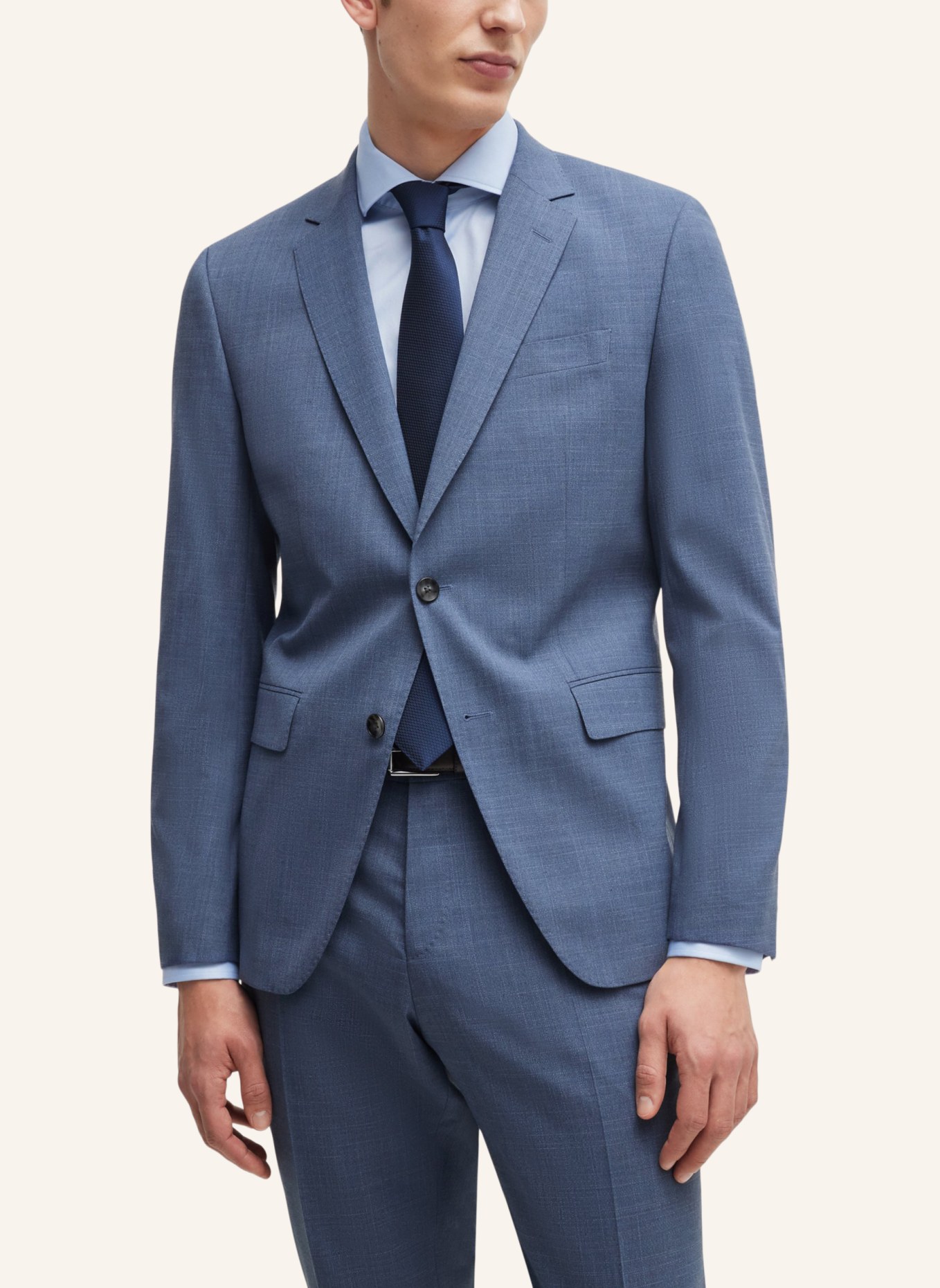BOSS Business Anzug H-HUGE-2PCS-224 Slim Fit, Farbe: DUNKELBLAU (Bild 8)