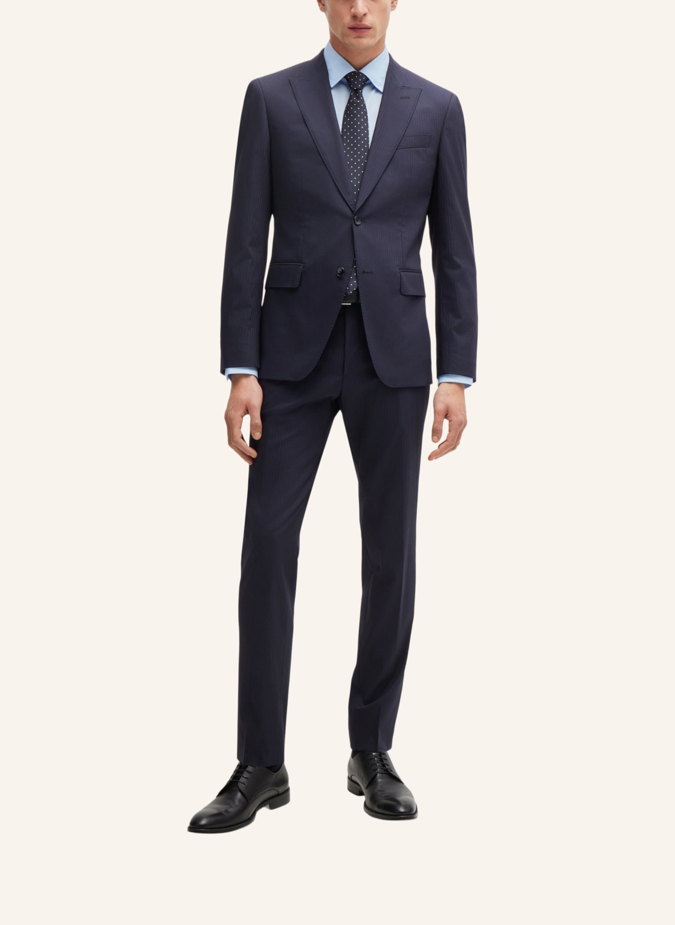 BOSS Business Anzug H-HUGE-2PCS-PEAK-242 Slim Fit, Farbe: DUNKELBLAU (Bild 9)