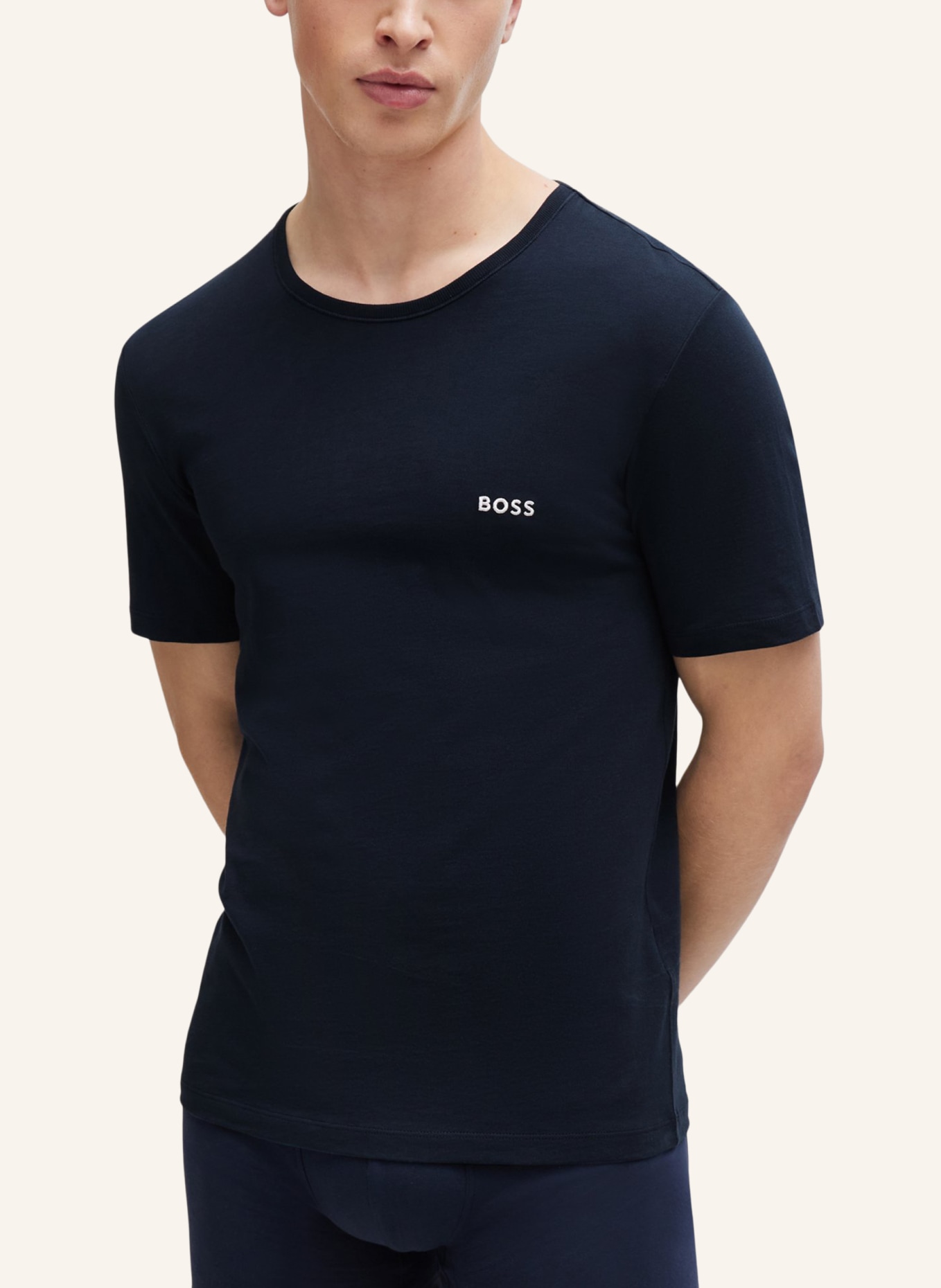 BOSS Unterwäsche Top TSHIRTRN 3P CLASSIC Regular Fit, Farbe: BLAU/ ROSA (Bild 5)