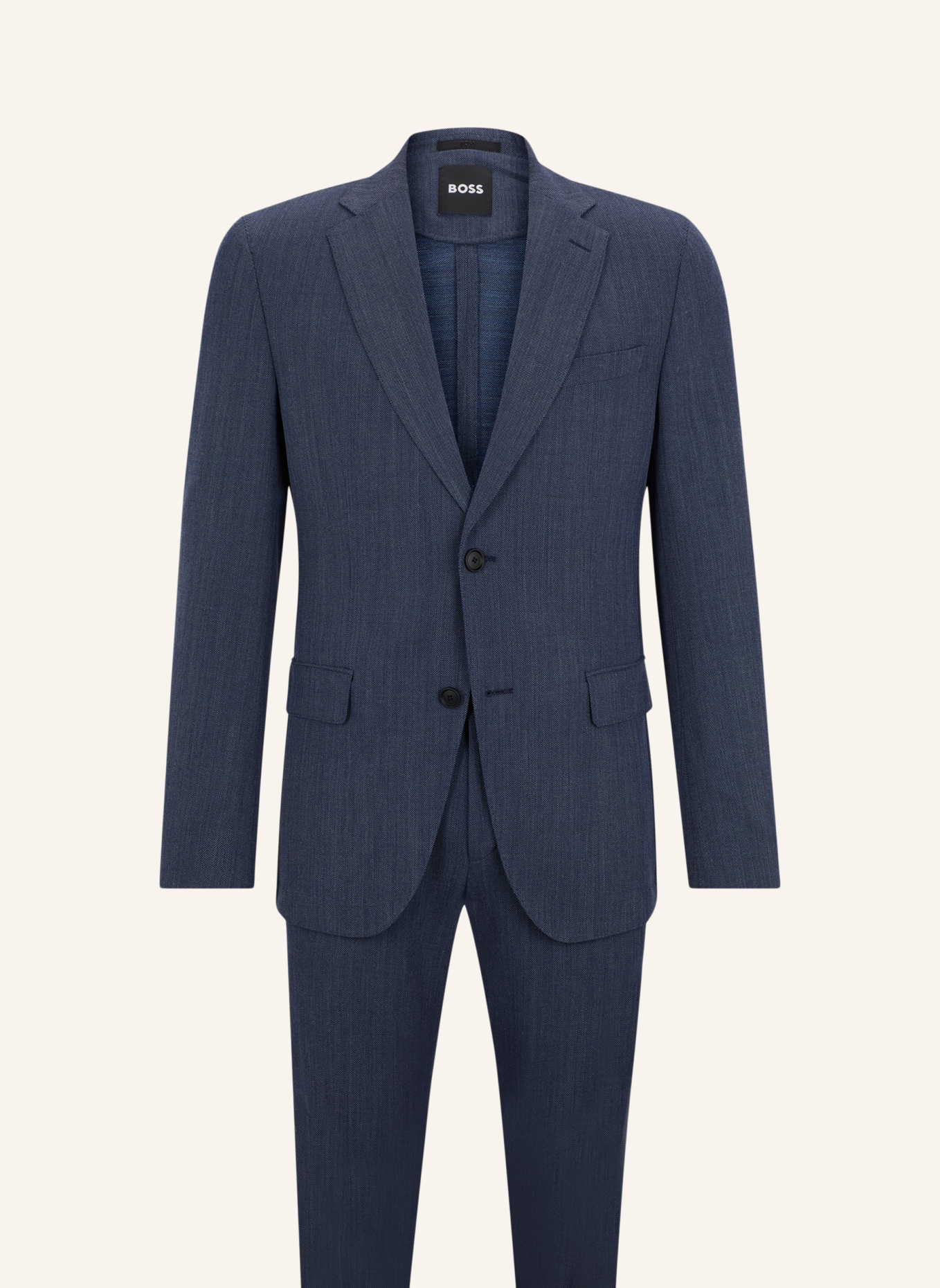 BOSS Business Anzug P-HUGE-2PCS-242 Slim Fit, Farbe: DUNKELBLAU (Bild 1)