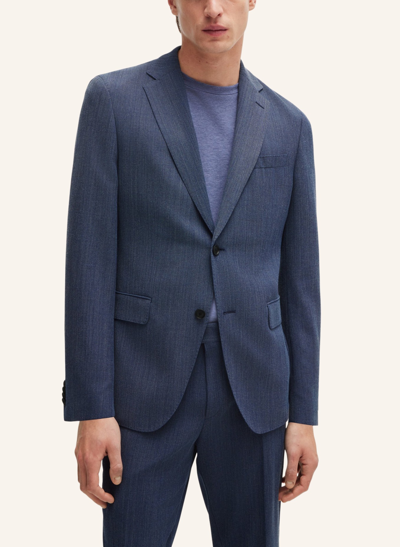 BOSS Business Anzug P-HUGE-2PCS-242 Slim Fit, Farbe: DUNKELBLAU (Bild 8)