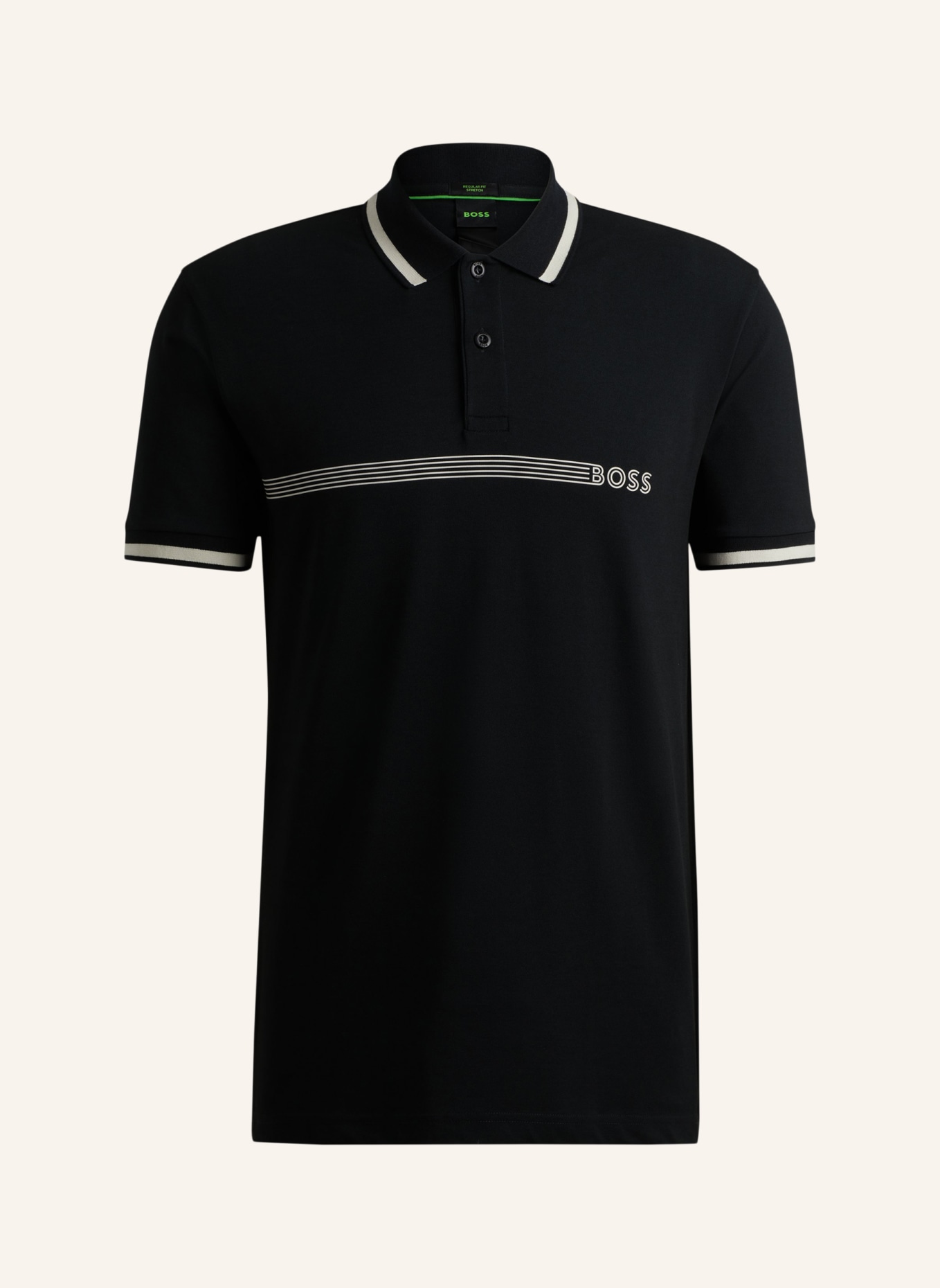 BOSS Poloshirt PADDY 1 Regular Fit, Farbe: SCHWARZ (Bild 1)