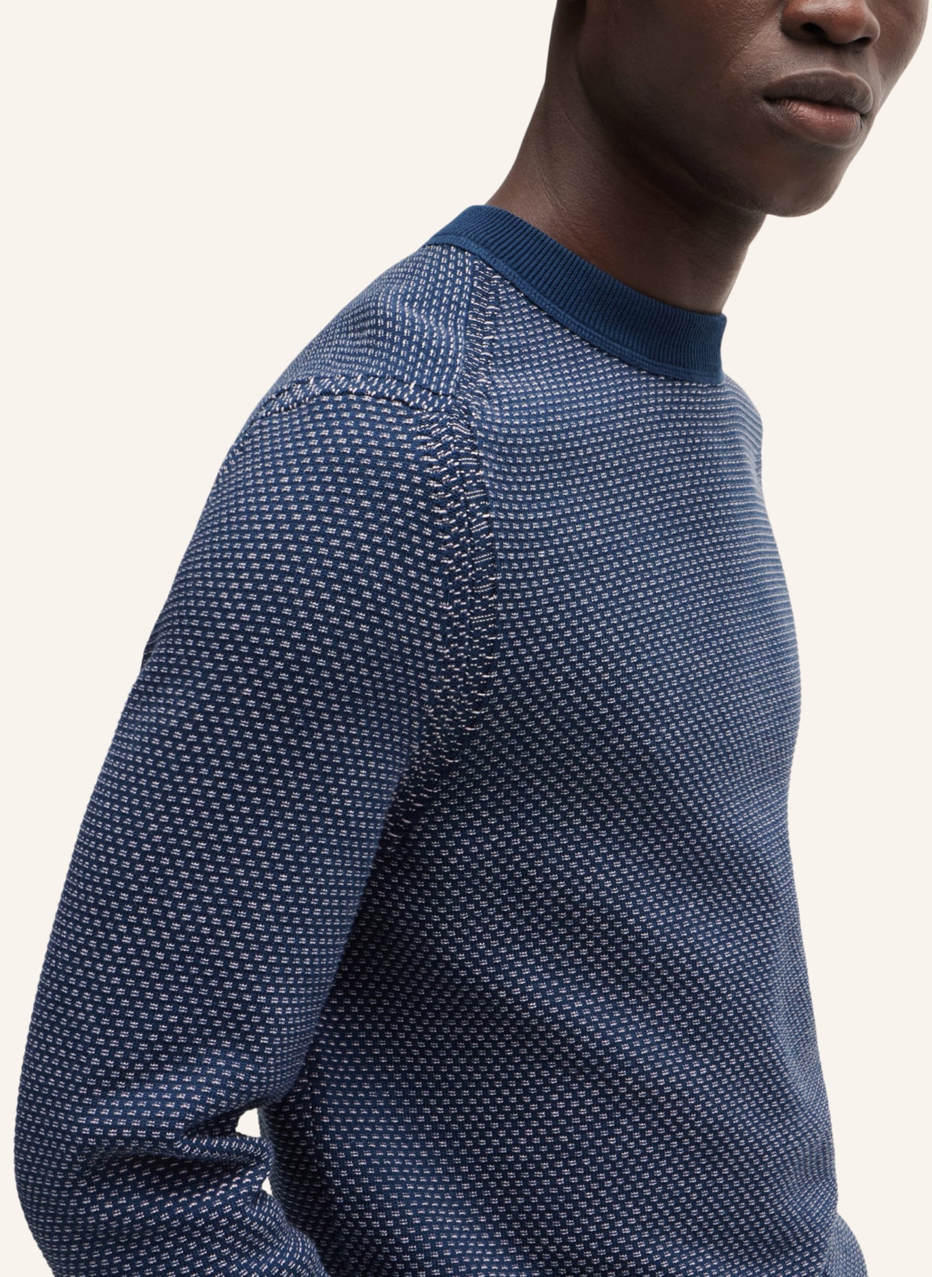 BOSS Pullover KAPOKSI Regular Fit, Farbe: BLAU (Bild 3)