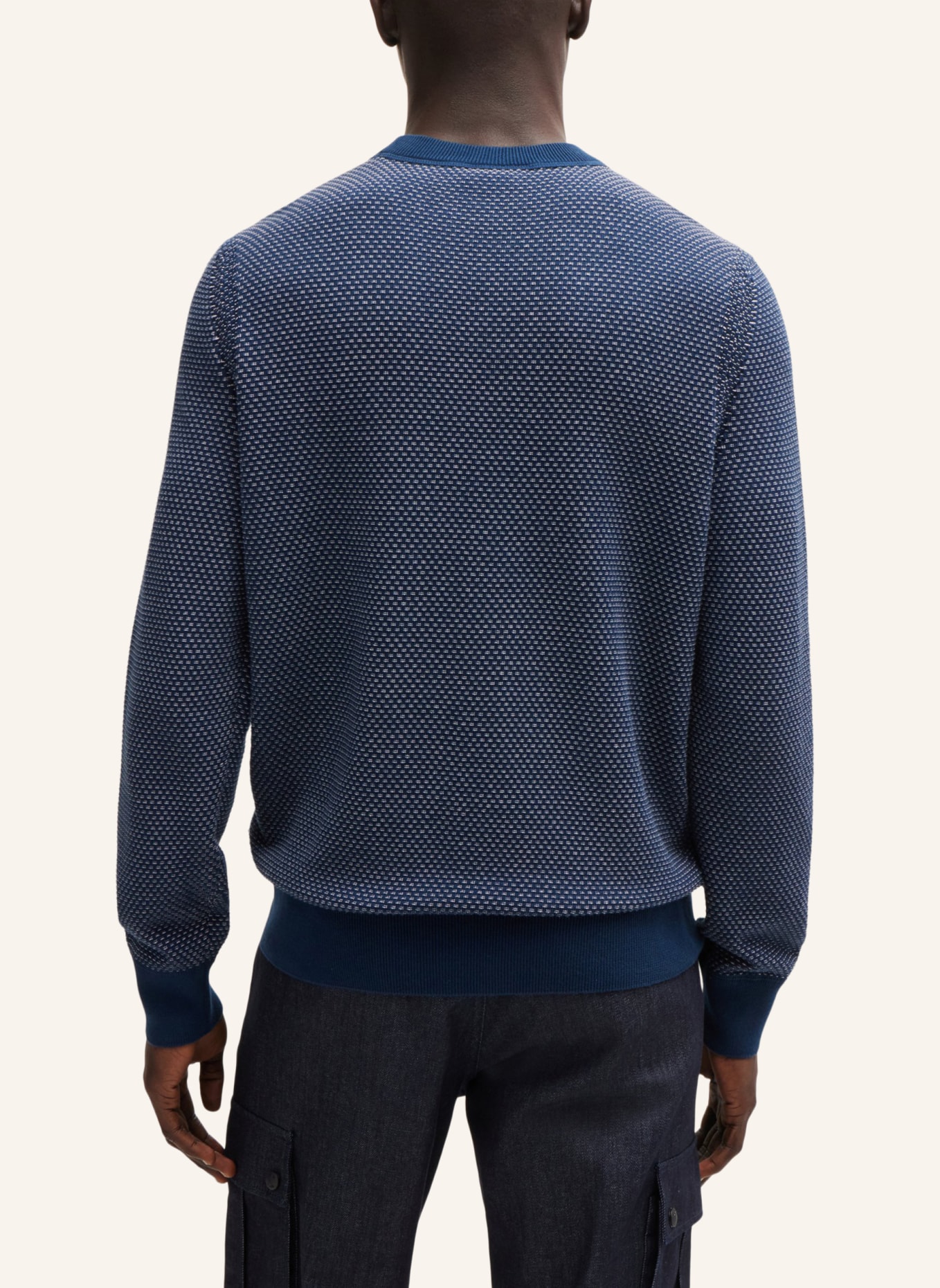BOSS Pullover KAPOKSI Regular Fit, Farbe: BLAU (Bild 2)