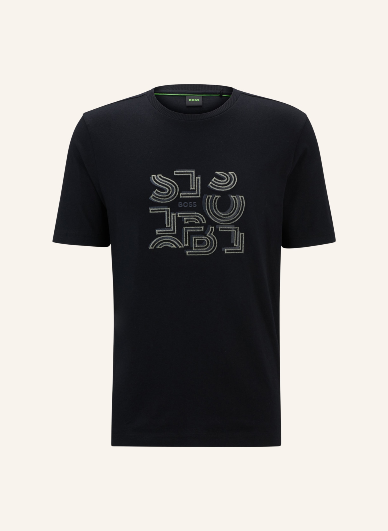 BOSS T-Shirt TEE 4 Regular Fit, Farbe: SCHWARZ (Bild 1)