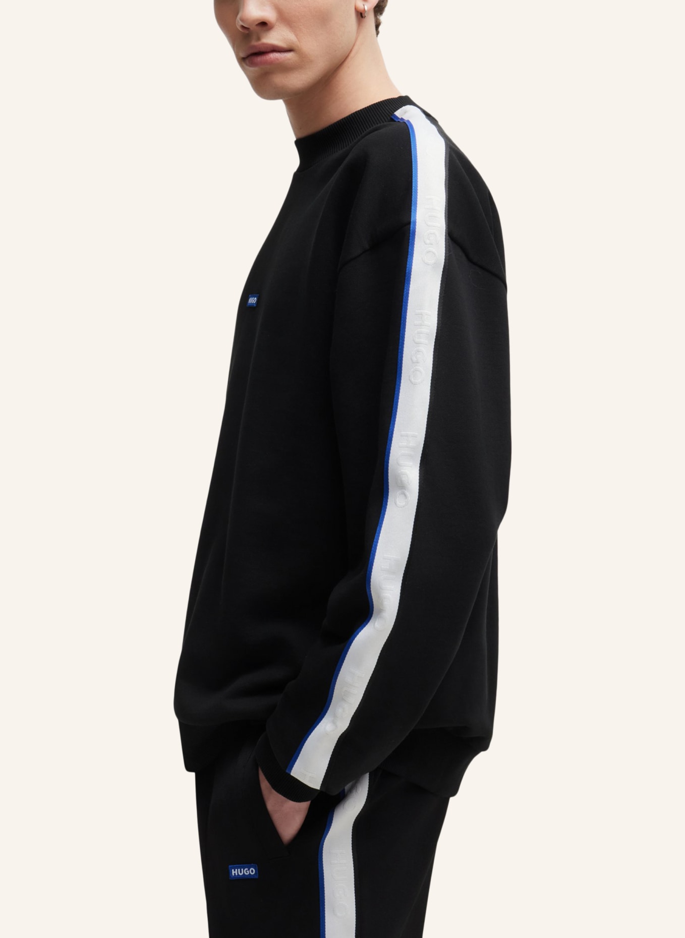 HUGO Sweatshirt NIOLE Regular Fit, Farbe: SCHWARZ (Bild 3)