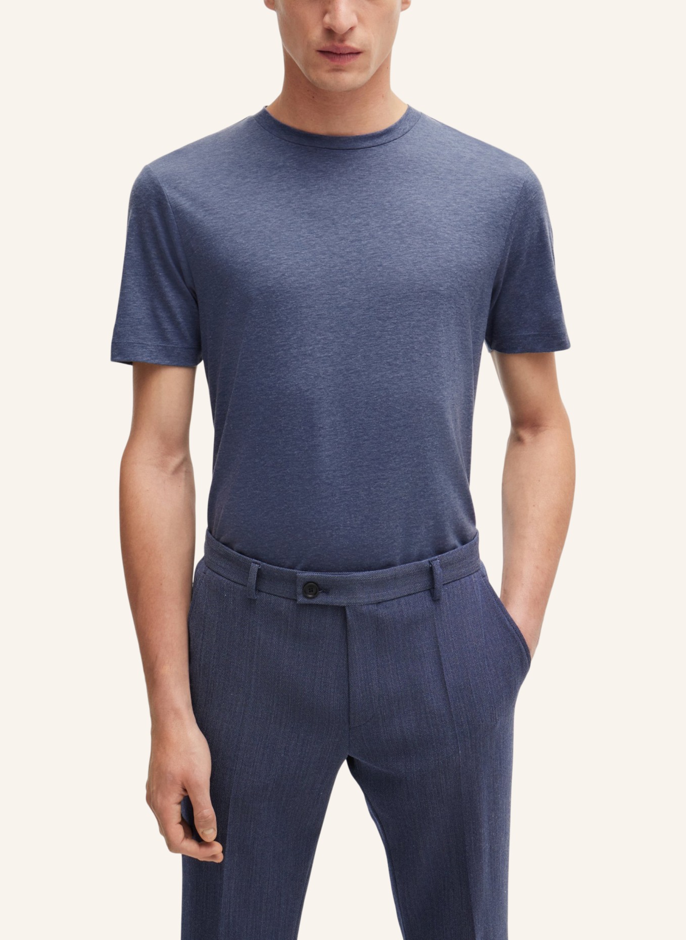 BOSS T-Shirt P-TESSLER 62 Slim Fit, Farbe: DUNKELBLAU (Bild 4)