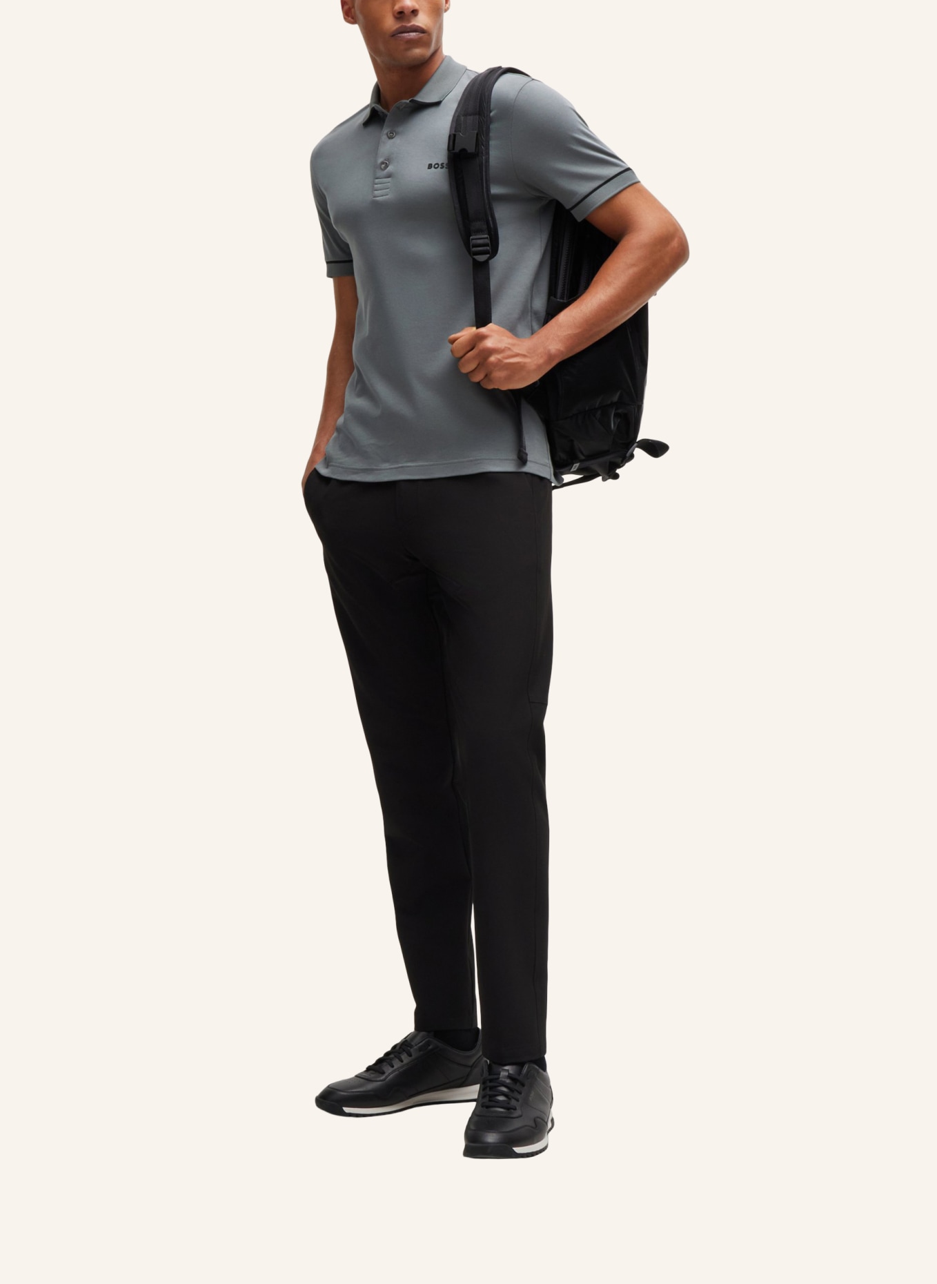 BOSS Poloshirt PAULE Slim Fit, Farbe: KHAKI (Bild 5)