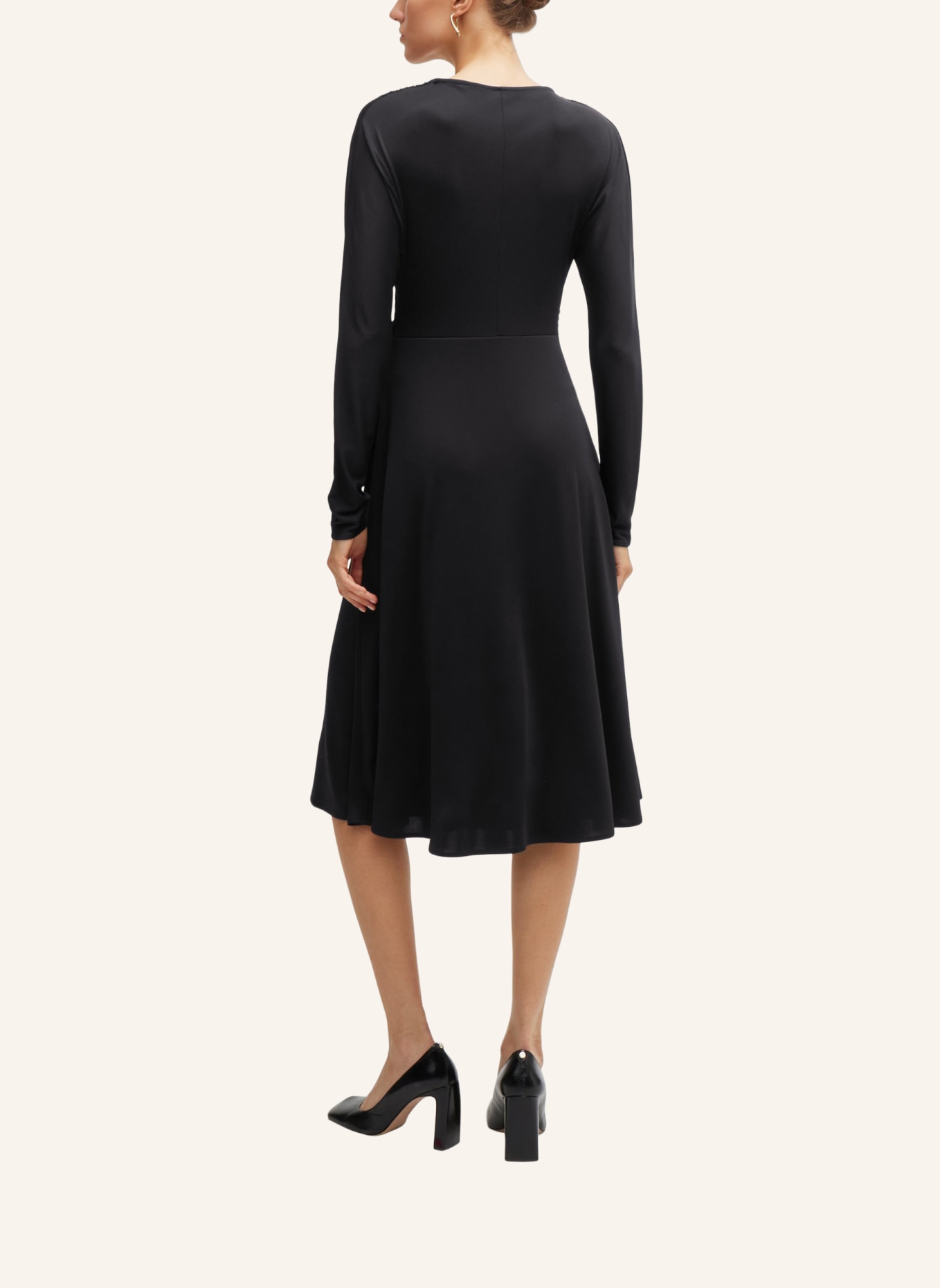 BOSS Jersey-Kleid ETTITA Slim Fit, Farbe: SCHWARZ (Bild 2)