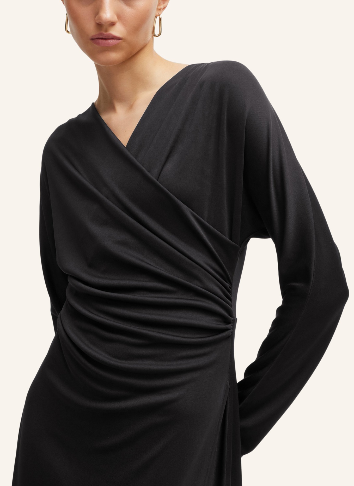 BOSS Jersey-Kleid ETTITA Slim Fit, Farbe: SCHWARZ (Bild 4)