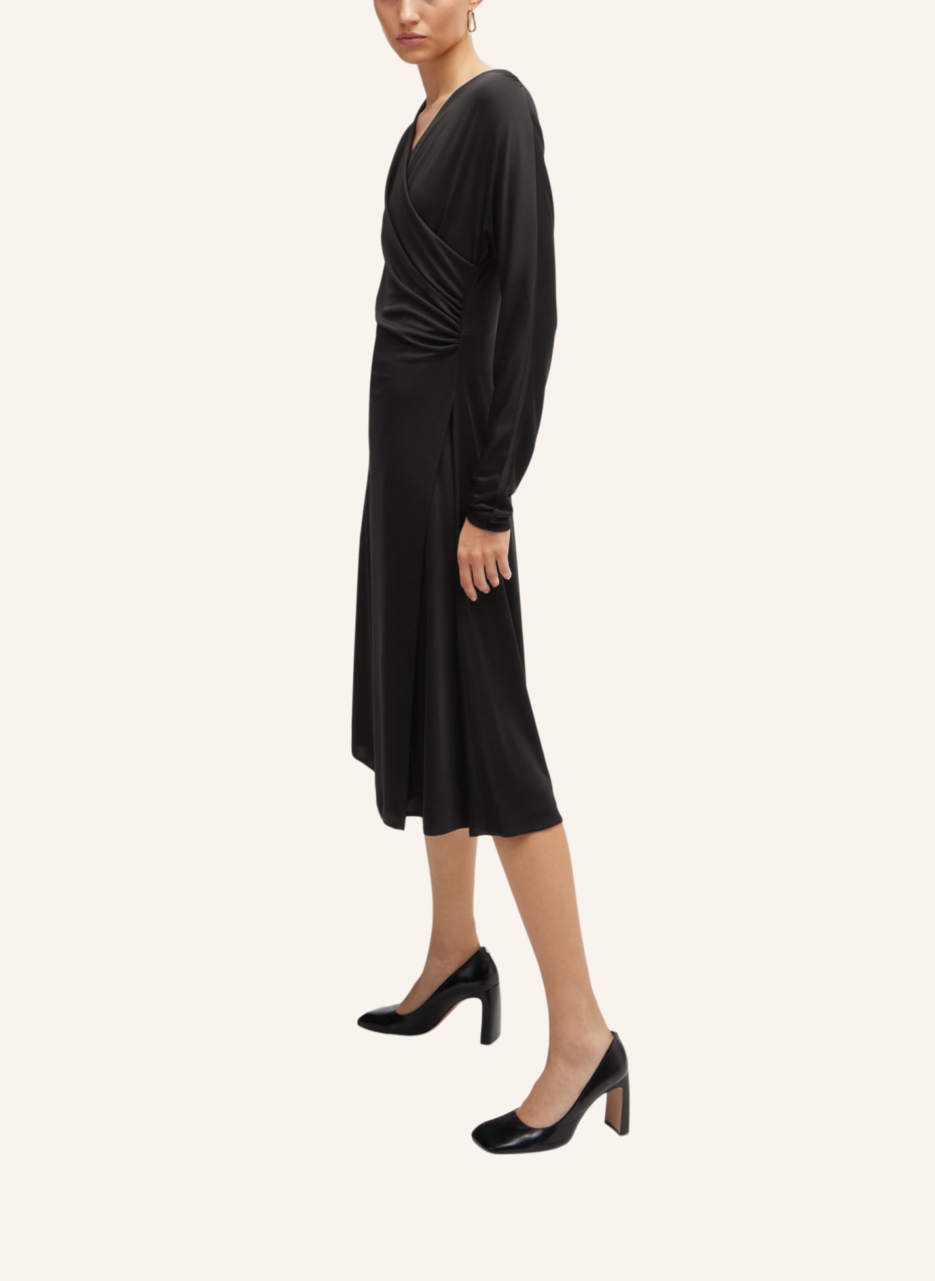 BOSS Jersey-Kleid ETTITA Slim Fit, Farbe: SCHWARZ (Bild 5)