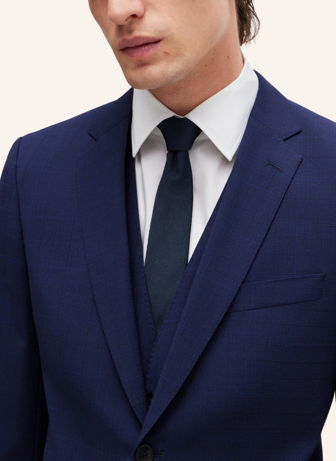 BOSS Business Anzug H-HUGE-3PCS-232 Slim Fit, Farbe: DUNKELBLAU (Bild 4)